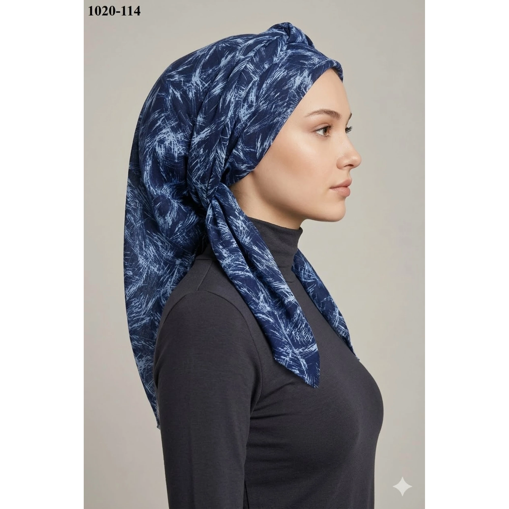 Dolce Cool Desenli Dimi Pamuk Eşarp 1020-114