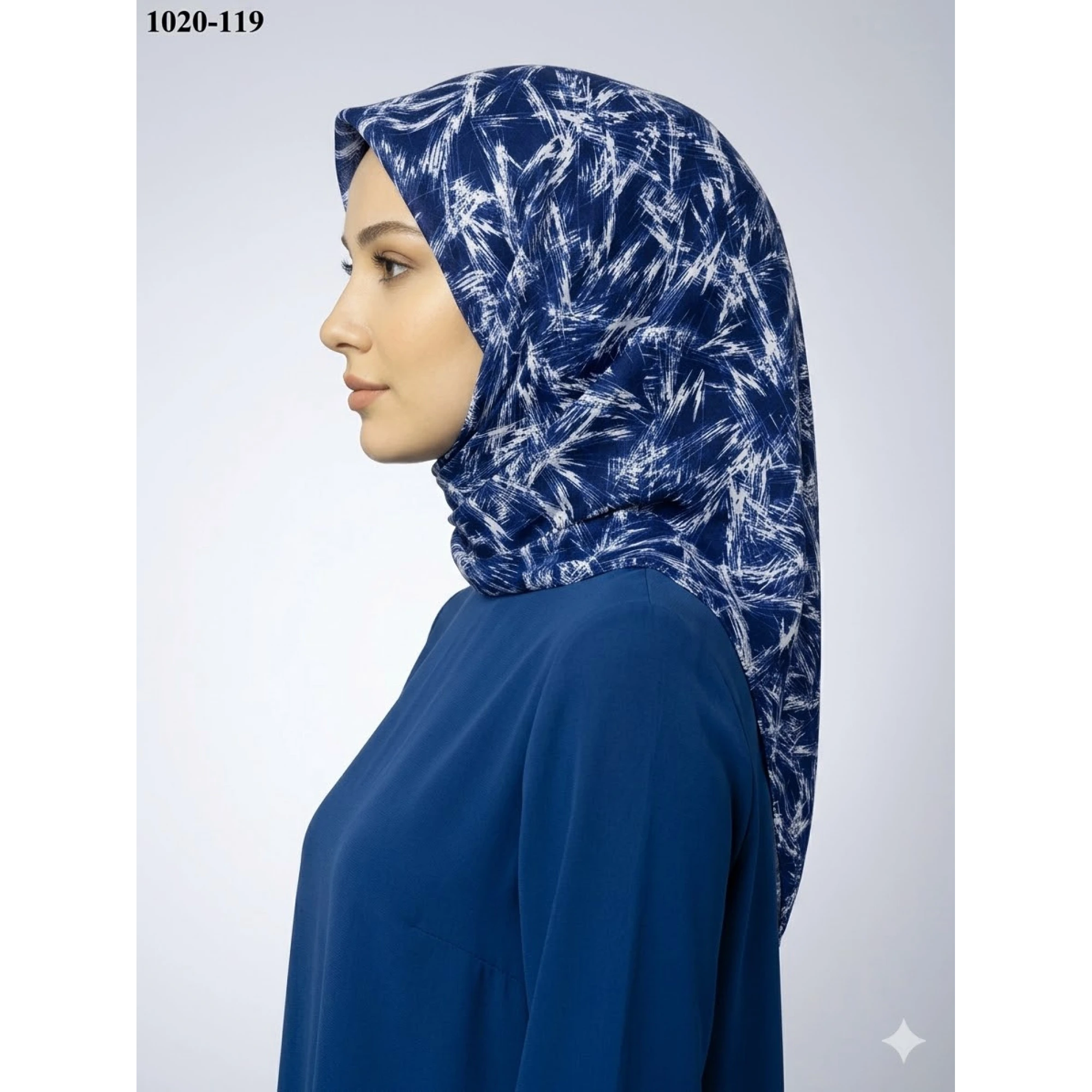 Dolce Cool Desenli Dimi Pamuk Eşarp 1020-119