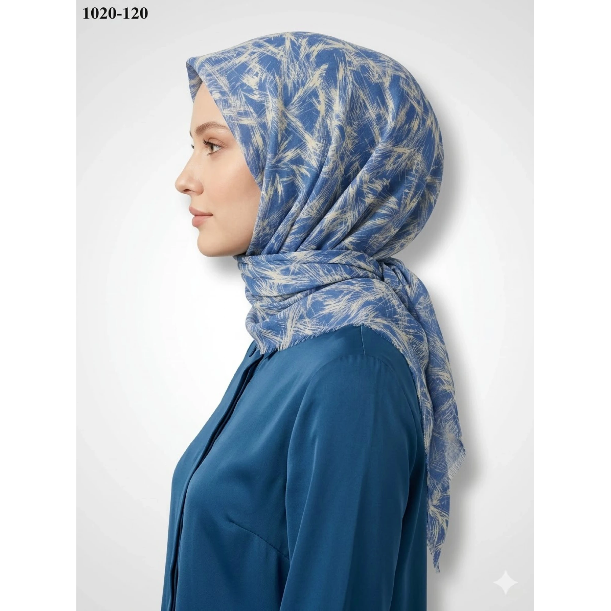 Dolce Cool Desenli Dimi Pamuk Eşarp 1020-120