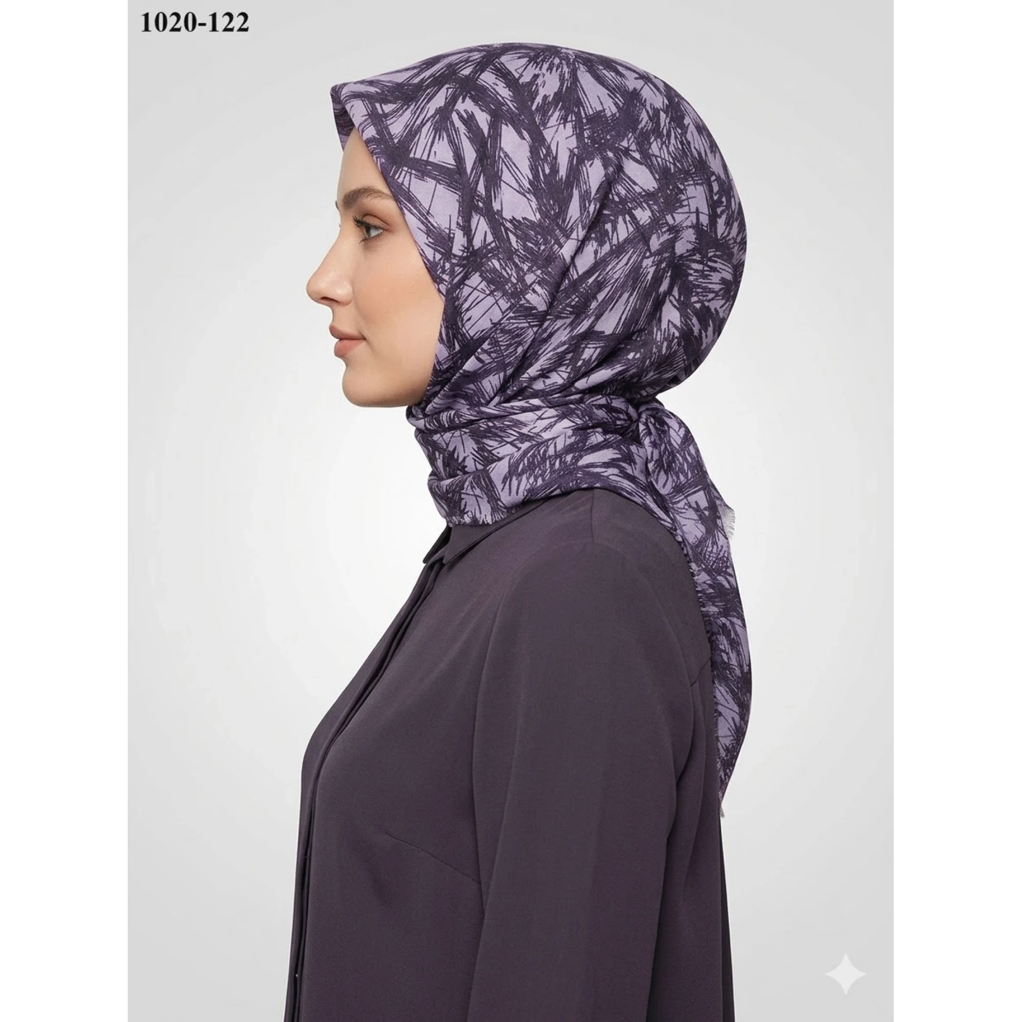 Dolce Cool Desenli Dimi Pamuk Eşarp 1020-122