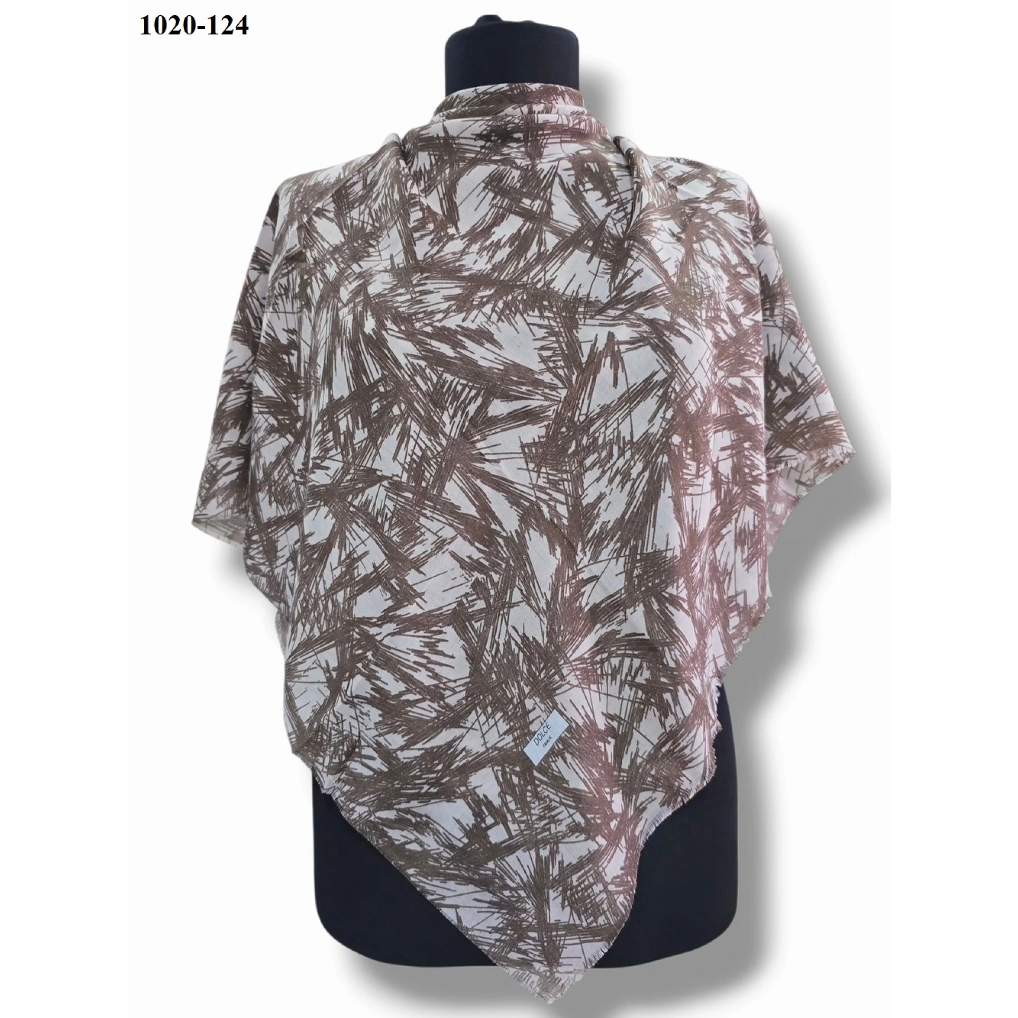 Dolce Cool Desenli Dimi Pamuk Eşarp 1020-124