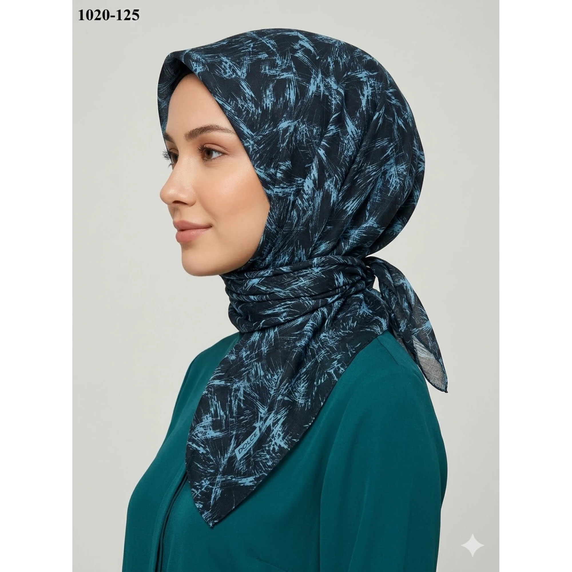 Dolce Cool Desenli Dimi Pamuk Eşarp 1020-125