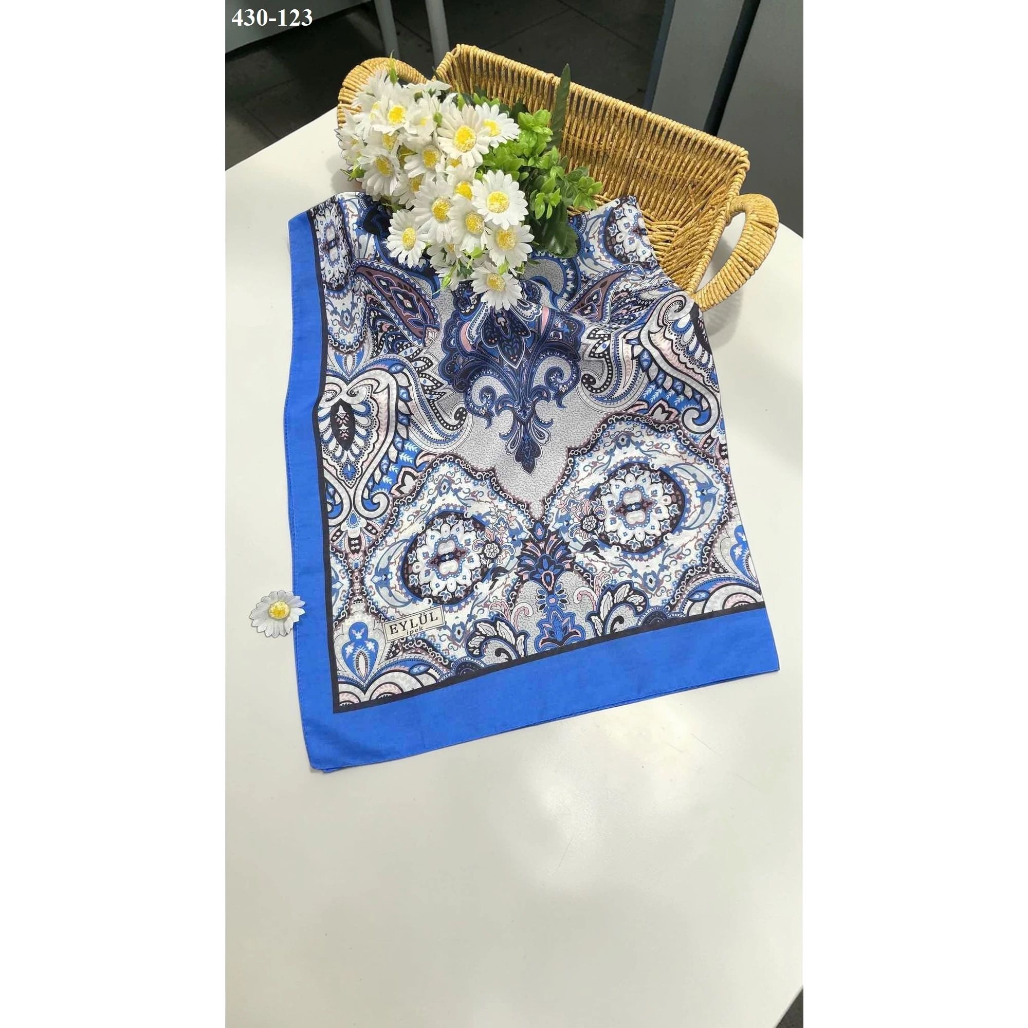 Eylül İpek Etnik Desen Soft Şal 430-123