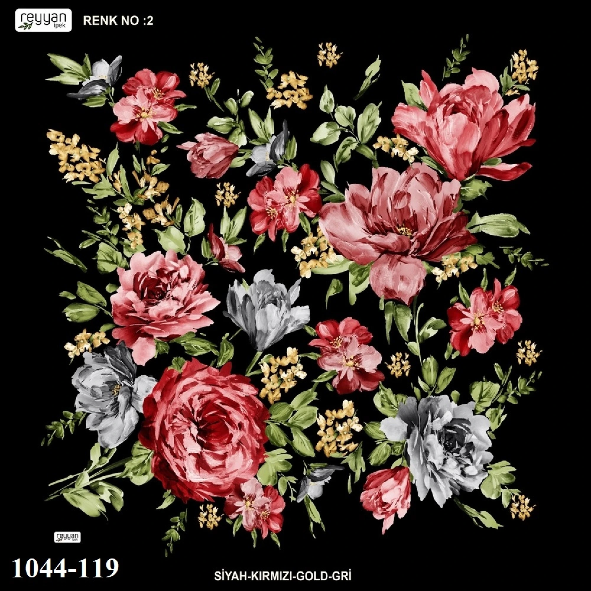 Reyyan İpek Desenli Oyalık Yazma 1044-119