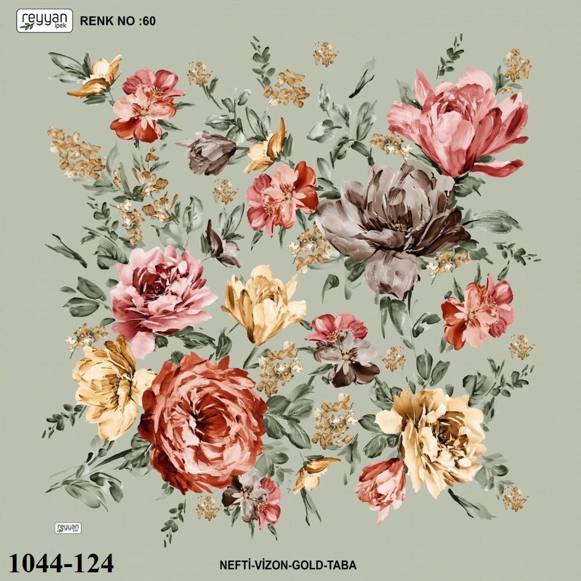 Reyyan İpek Desenli Oyalık Yazma 1044-124