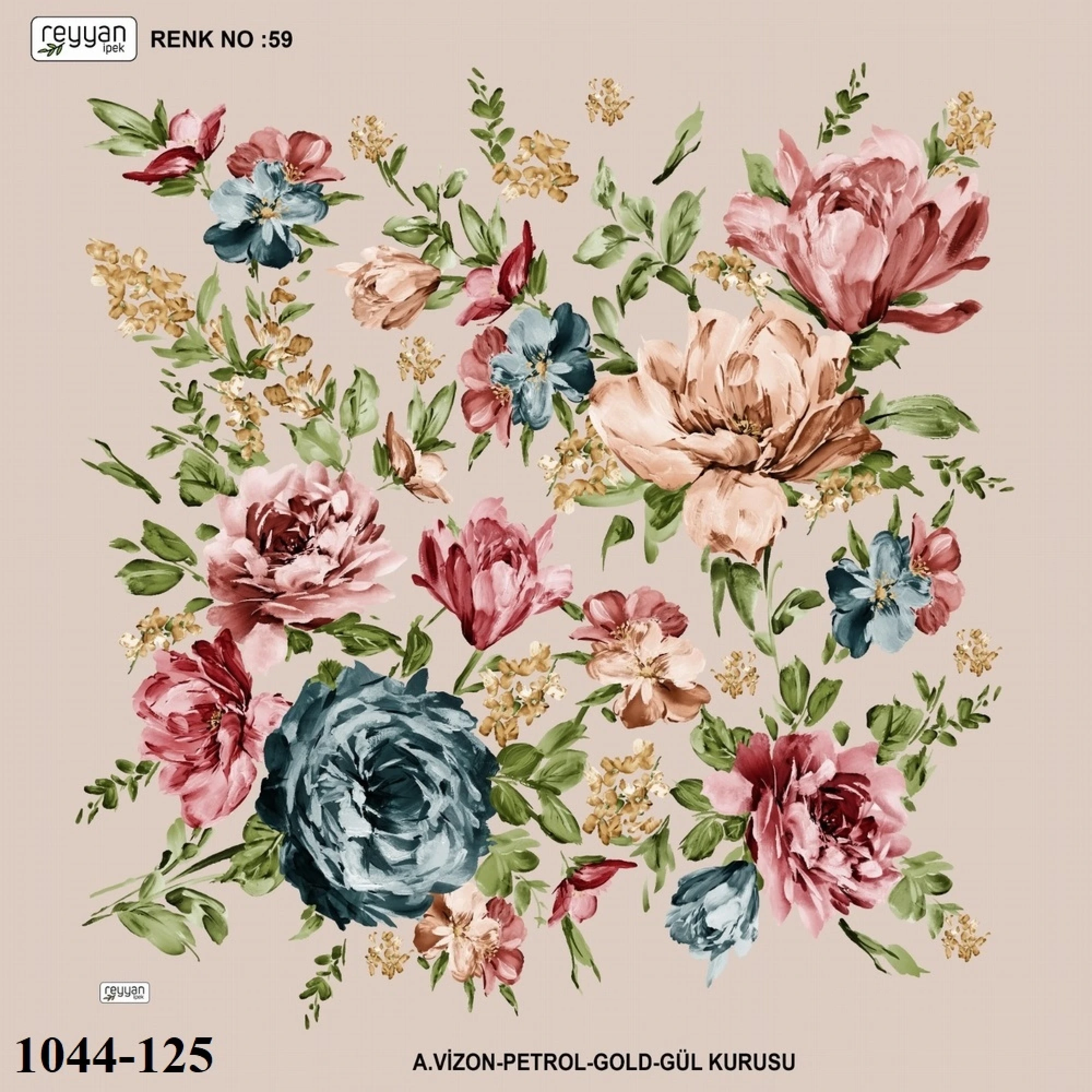 Reyyan İpek Desenli Oyalık Yazma 1044-125