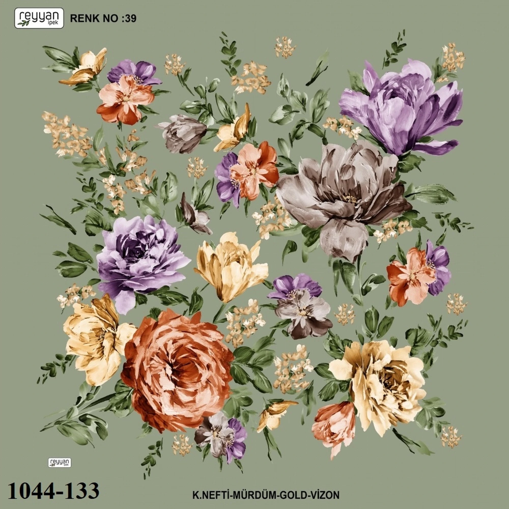 Reyyan İpek Desenli Oyalık Yazma 1044-133