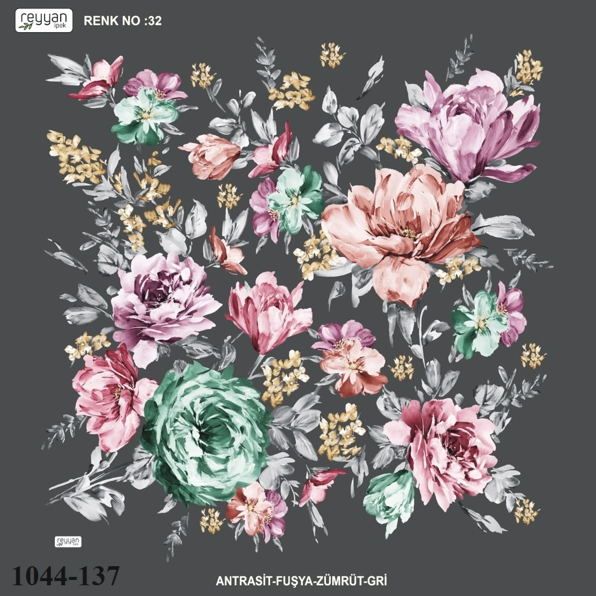 Reyyan İpek Desenli Oyalık Yazma 1044-137