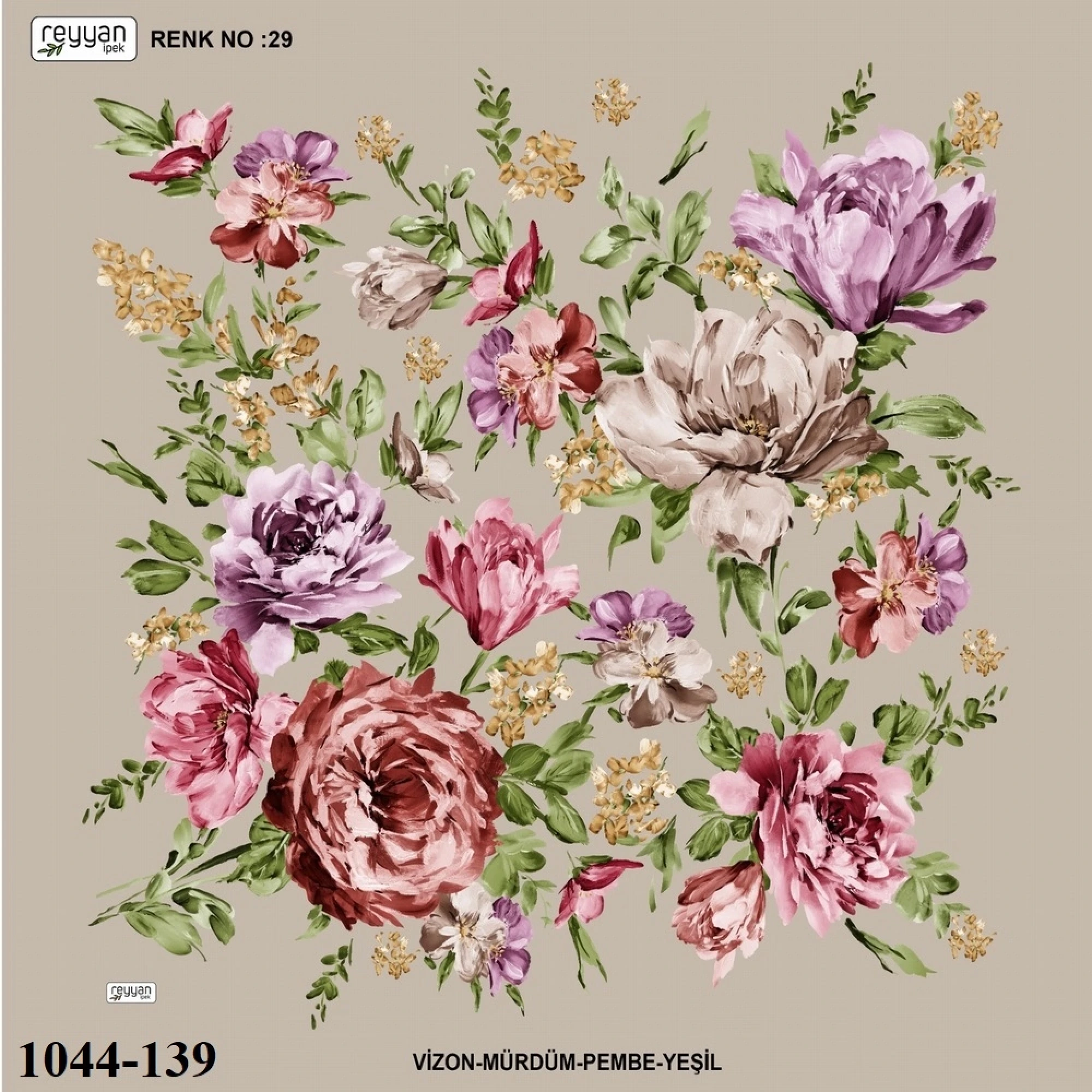 Reyyan İpek Desenli Oyalık Yazma 1044-139