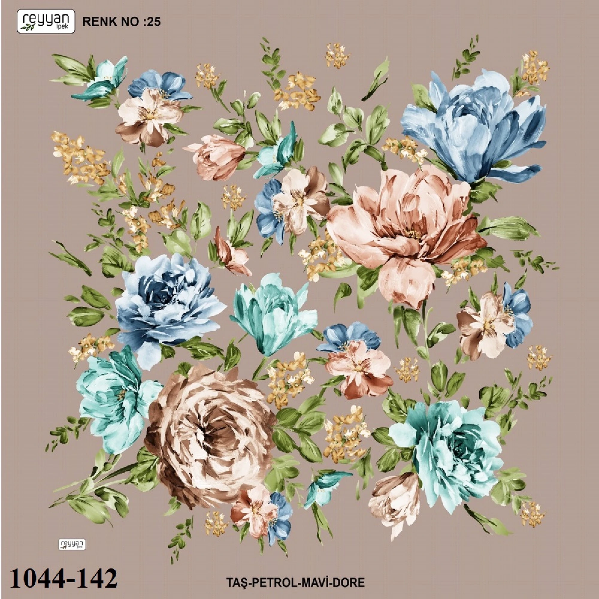 Reyyan İpek Desenli Oyalık Yazma 1044-142