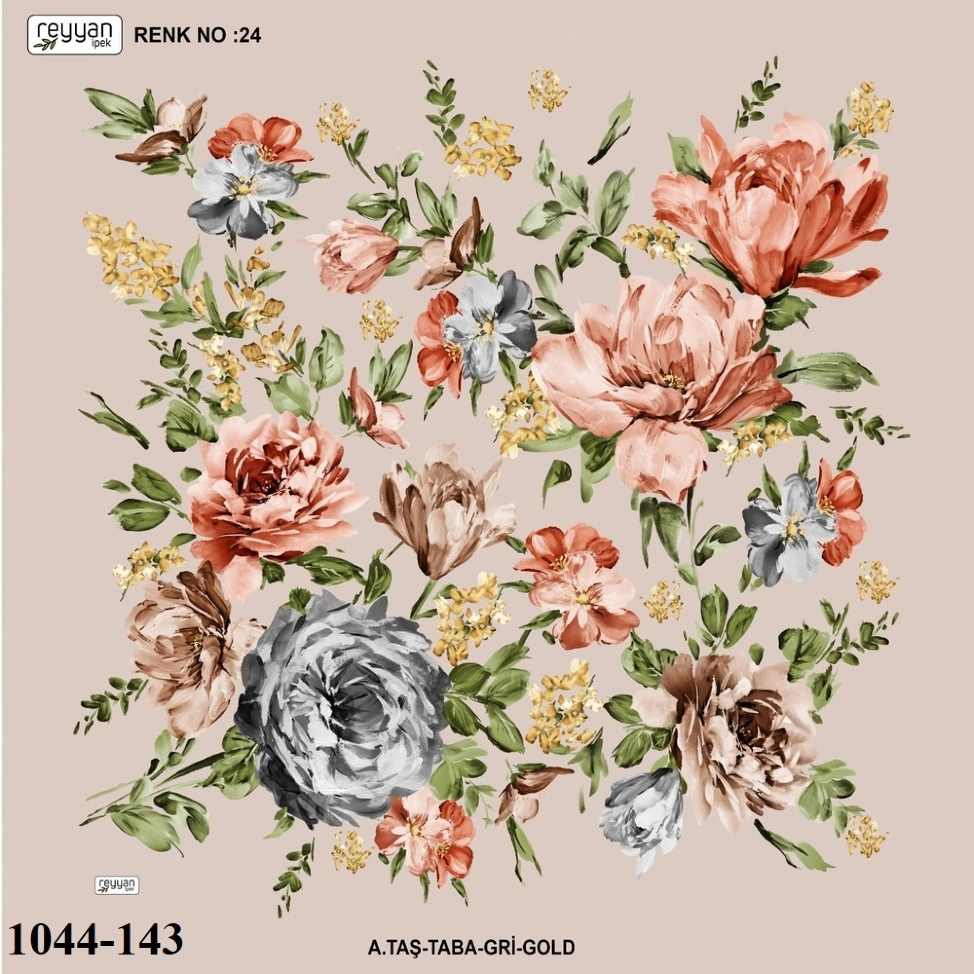 Reyyan İpek Desenli Oyalık Yazma 1044-143