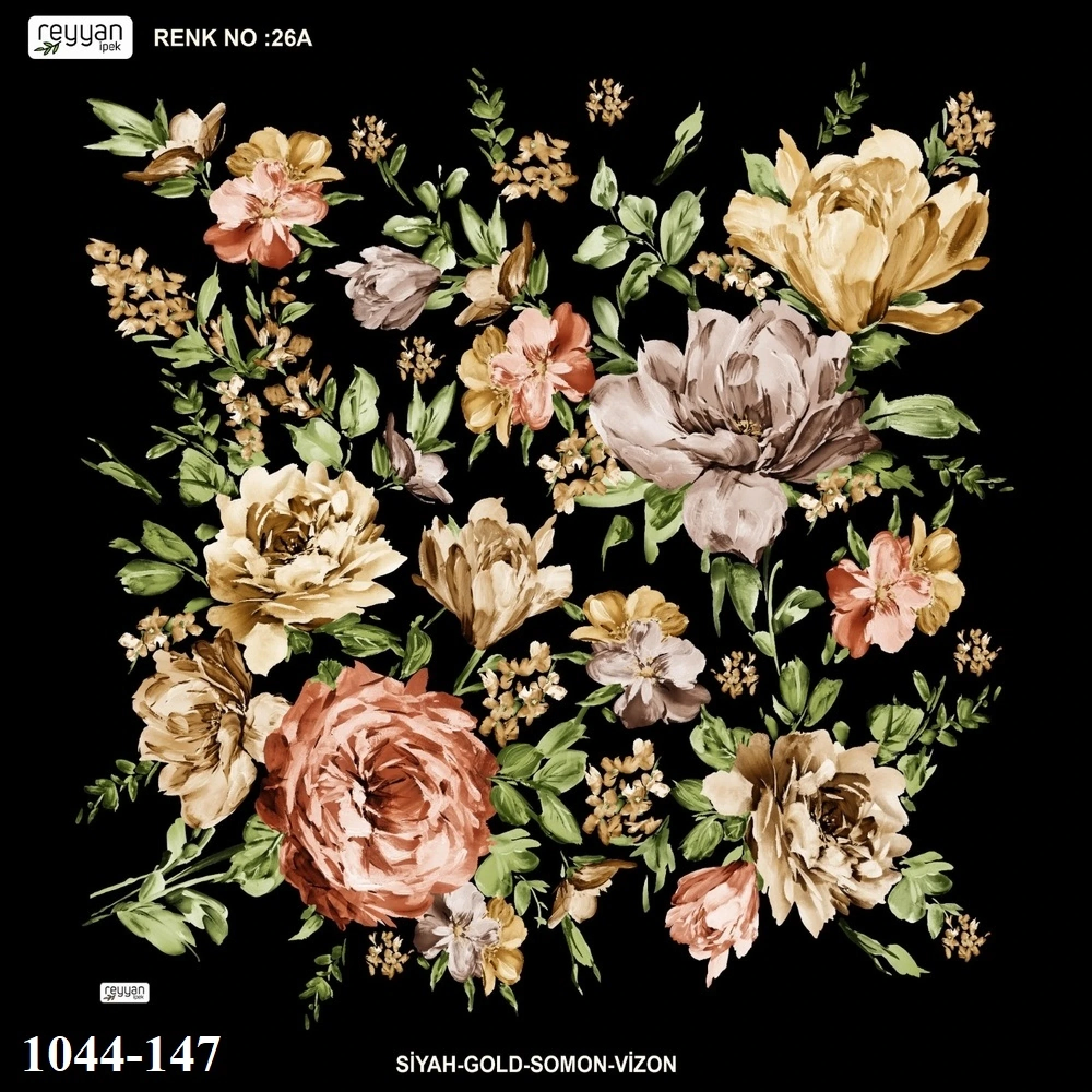 Reyyan İpek Desenli Oyalık Yazma 1044-147