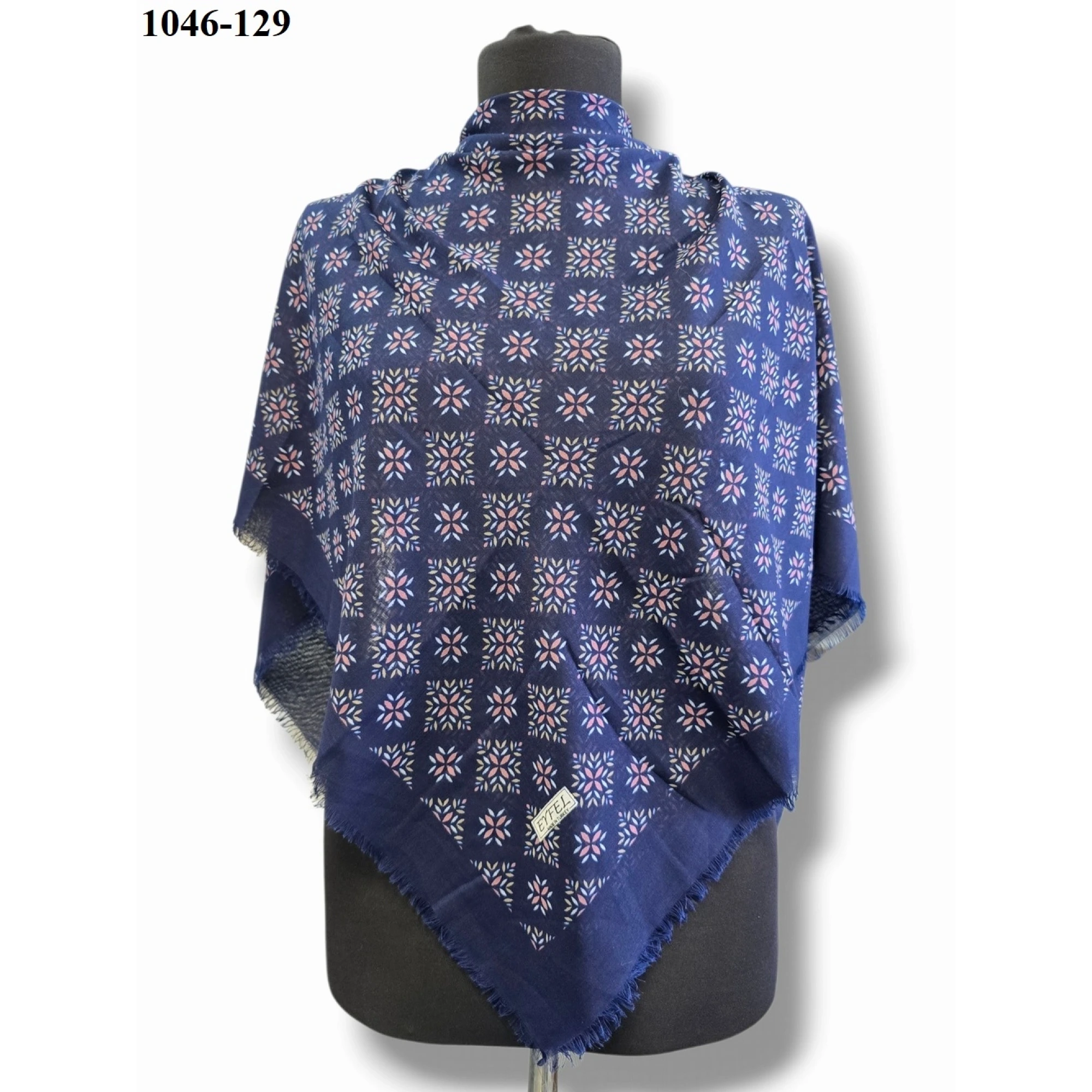 Eyfel Desenli Dimi Pamuk Eşarp 1046-129