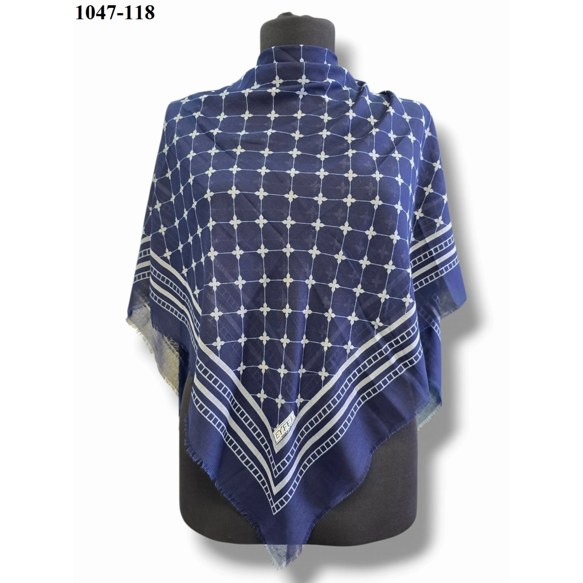 Eyfel Desenli Dimi Pamuk Eşarp 1047-118