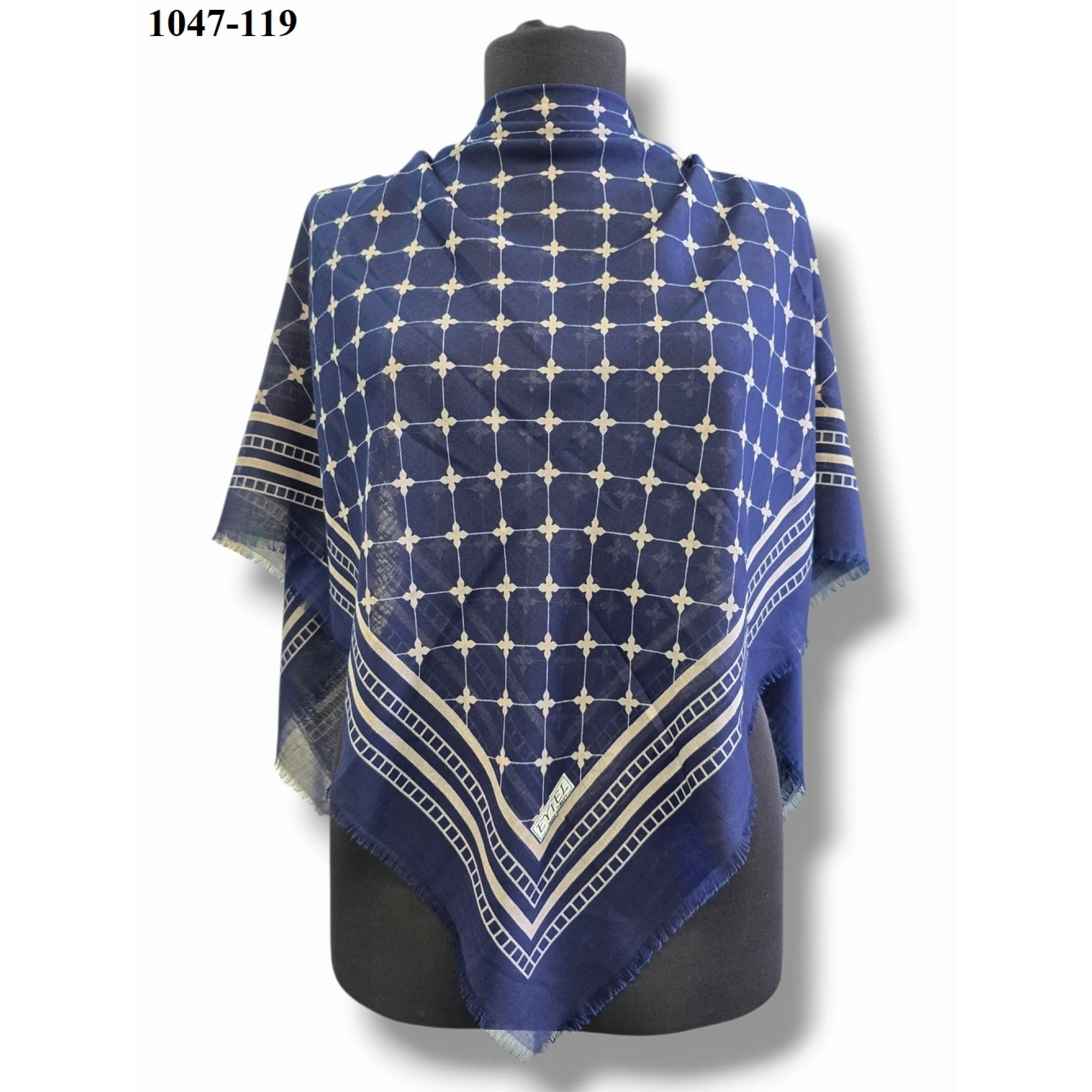 Eyfel Desenli Dimi Pamuk Eşarp 1047-119