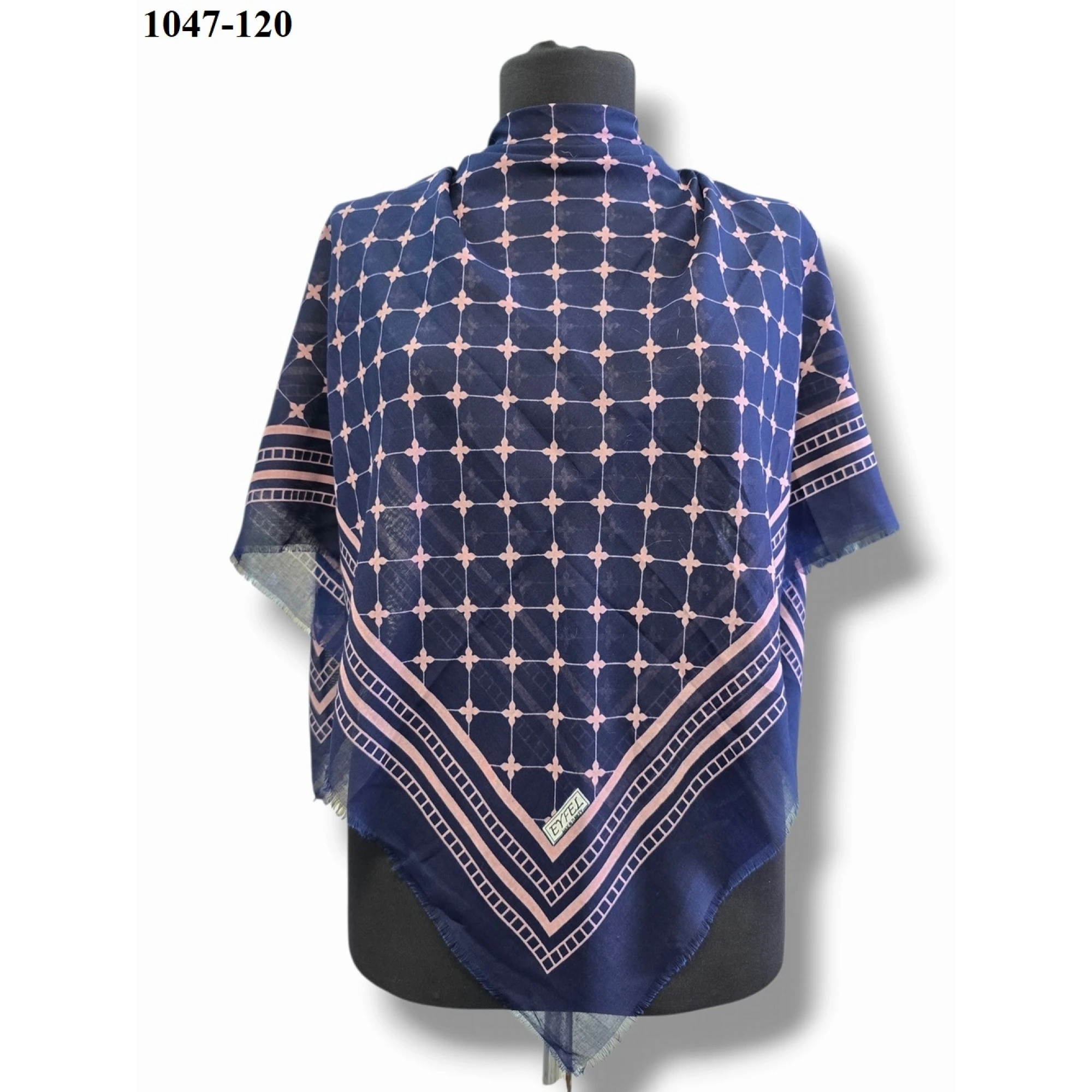 Eyfel Desenli Dimi Pamuk Eşarp 1047-120