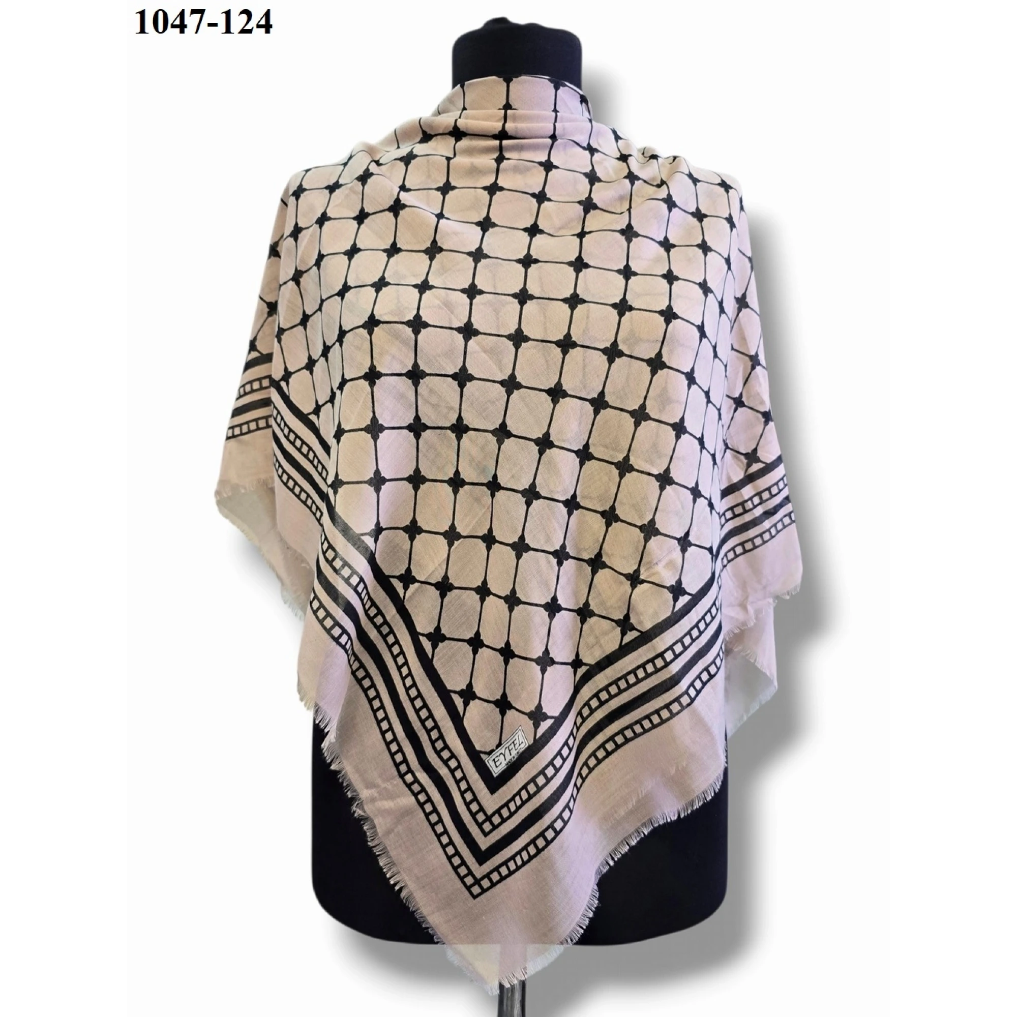 Eyfel Desenli Dimi Pamuk Eşarp 1047-124