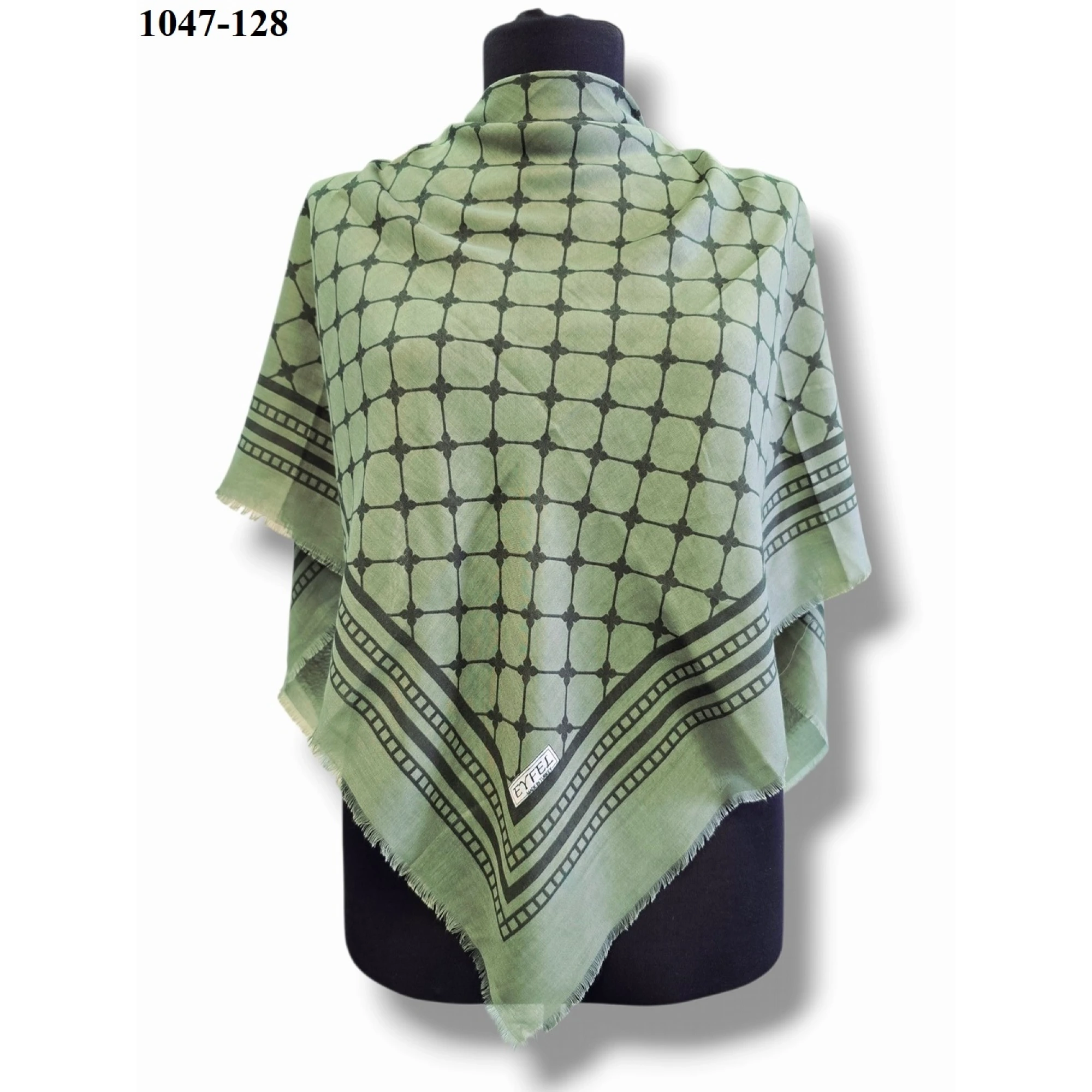 Eyfel Desenli Dimi Pamuk Eşarp 1047-128