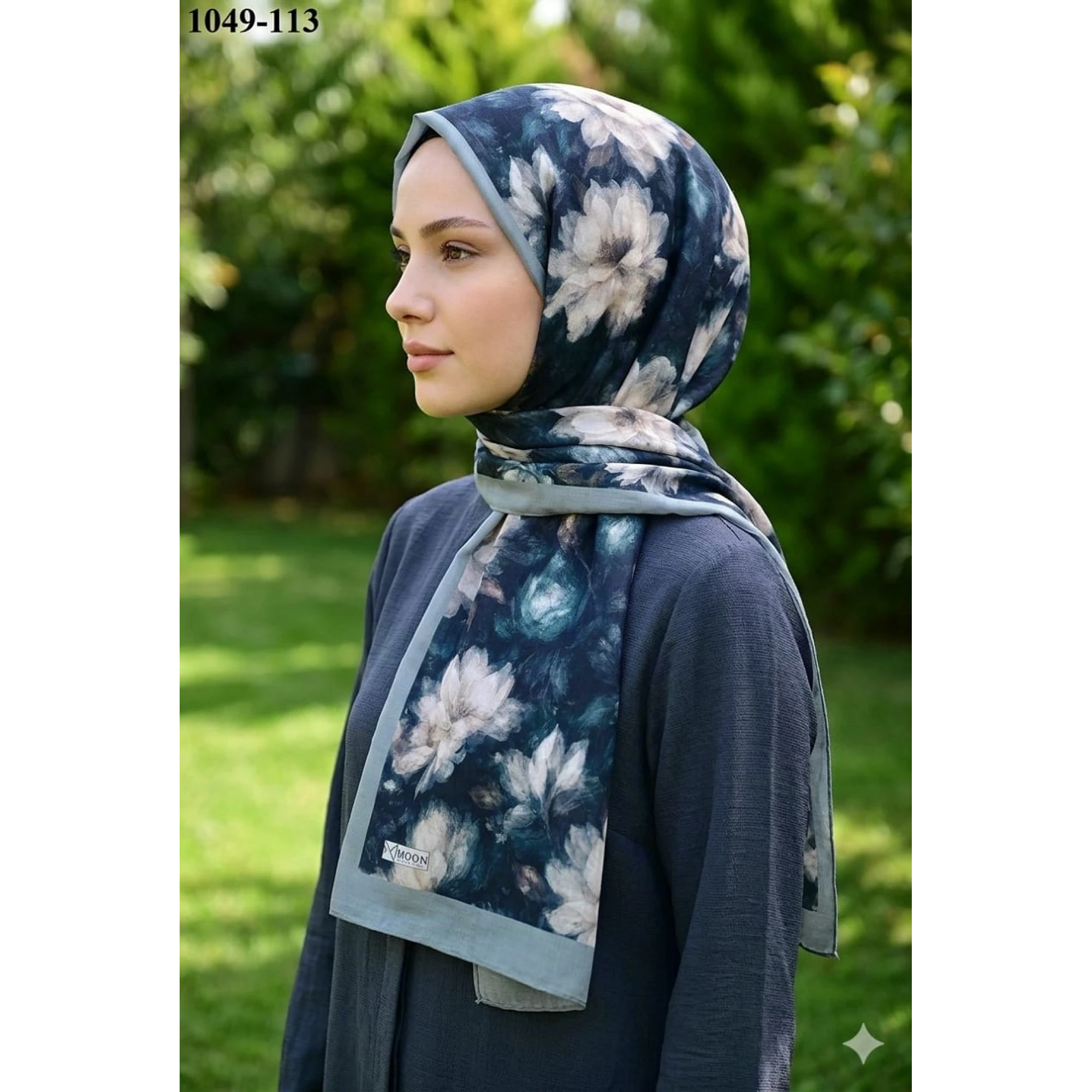 Moon Scarf Soft Pamuk Şal (kirli mint) 1049-113