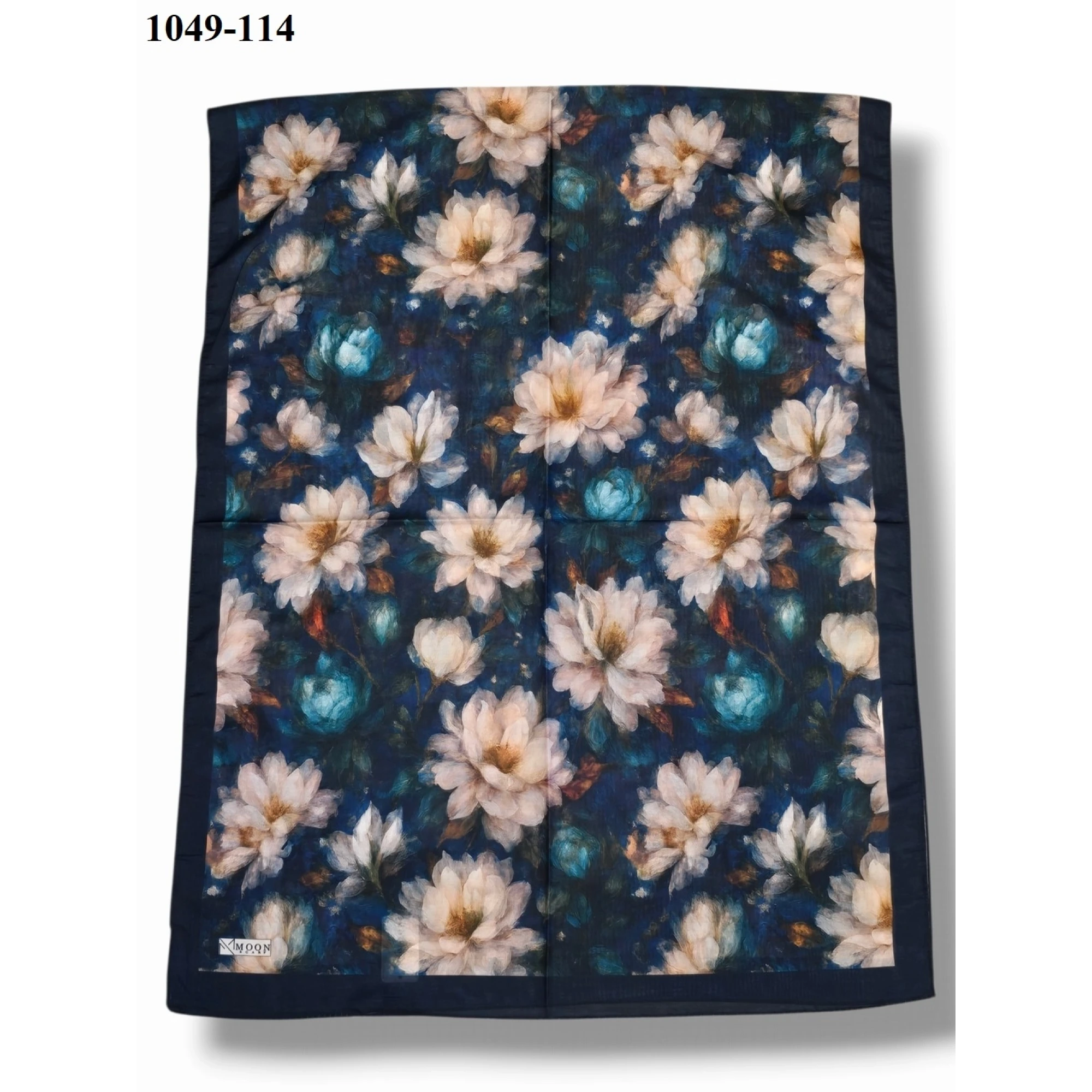 Moon Scarf Soft Pamuk Şal (lacivert) 1049-114