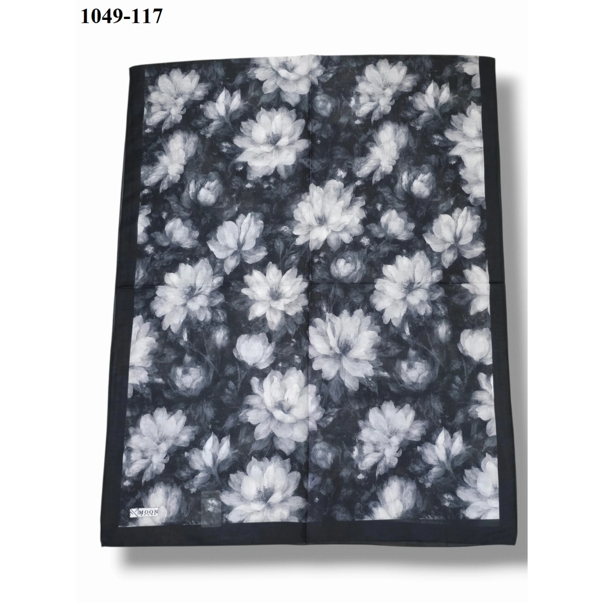 Moon Scarf Soft Pamuk Şal (siyah) 1049-117