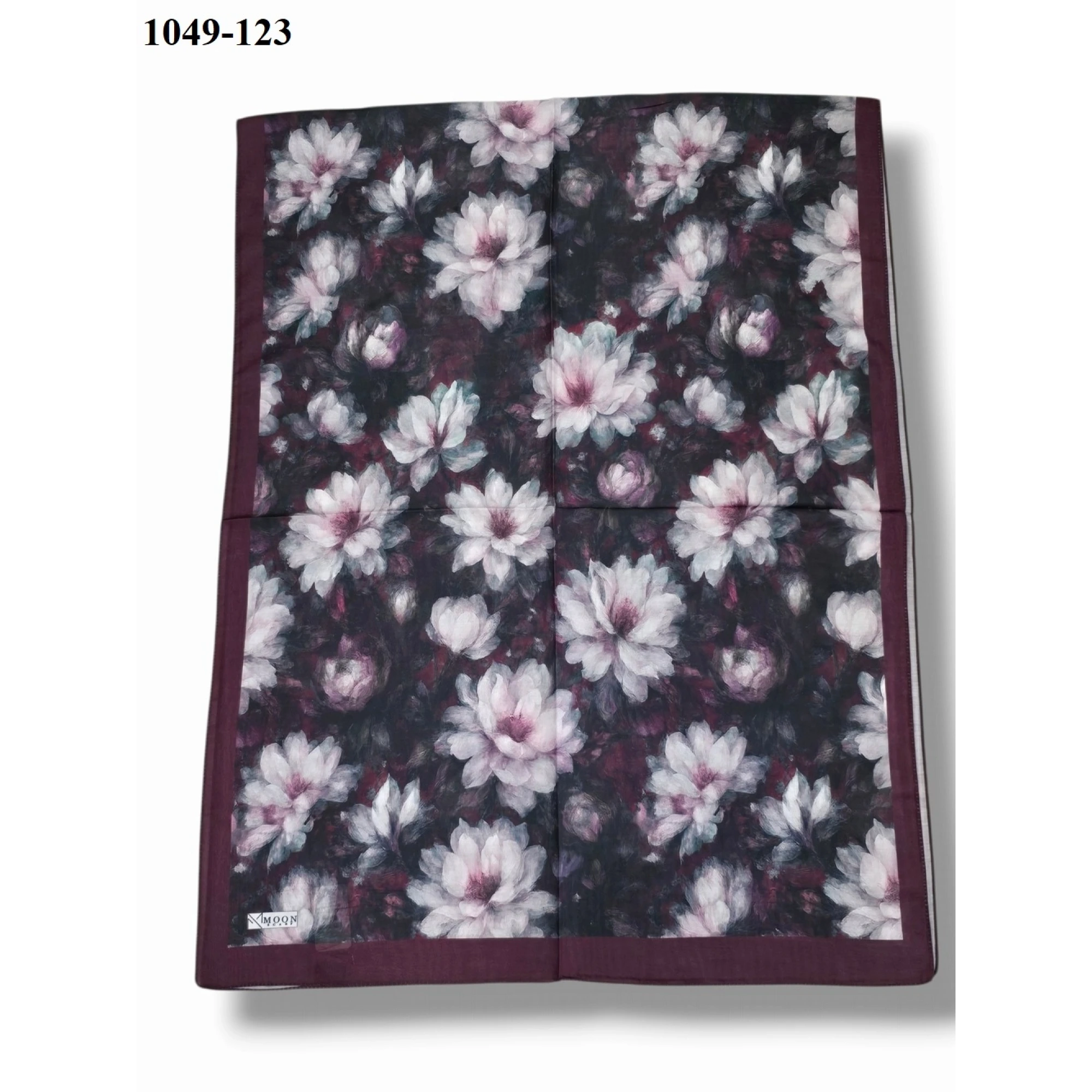 Moon Scarf Soft Pamuk Şal (mürdüm) 1049-123