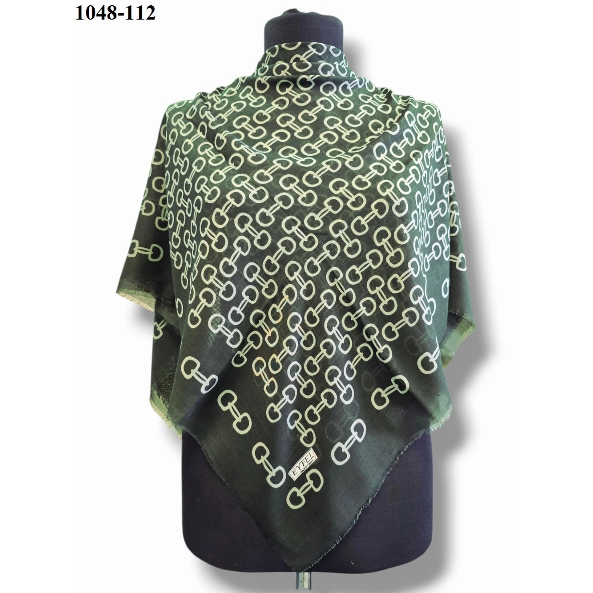 Eyfel Desenli Dimi Pamuk Eşarp 1048-112