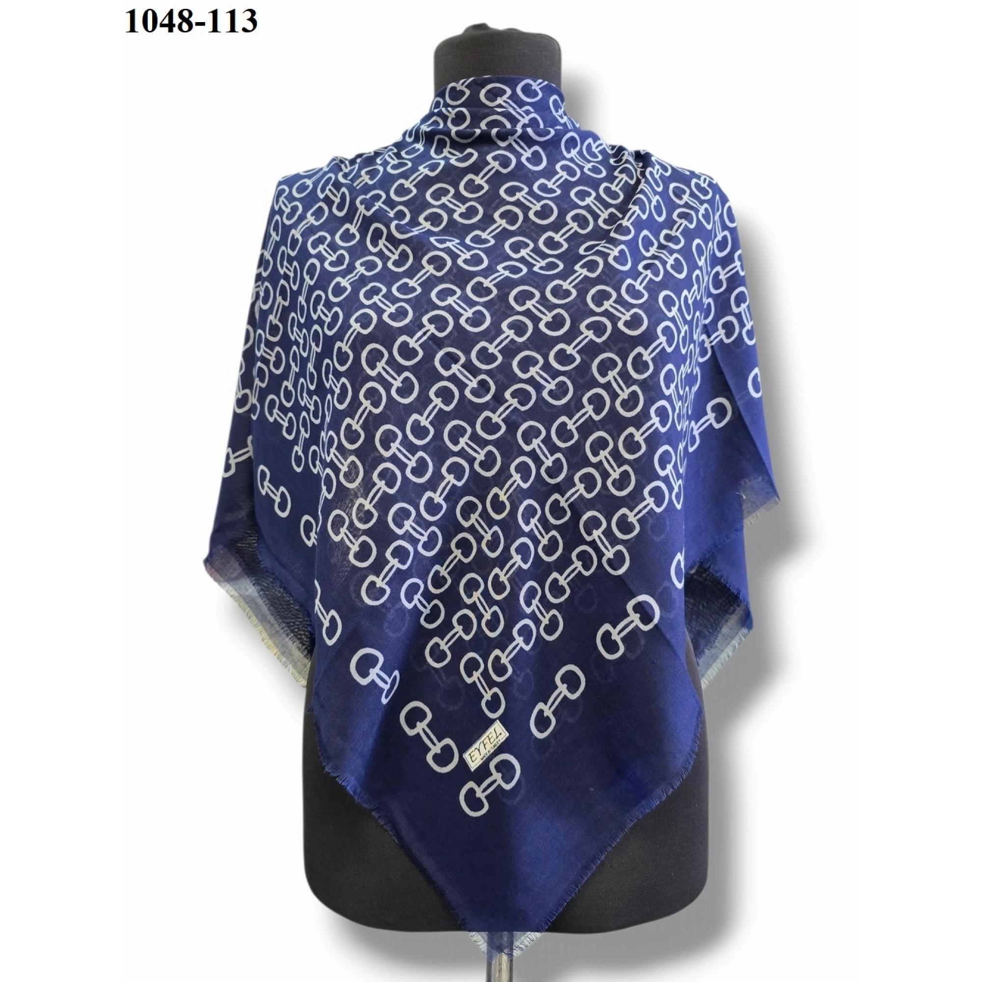 Eyfel Desenli Dimi Pamuk Eşarp 1048-113