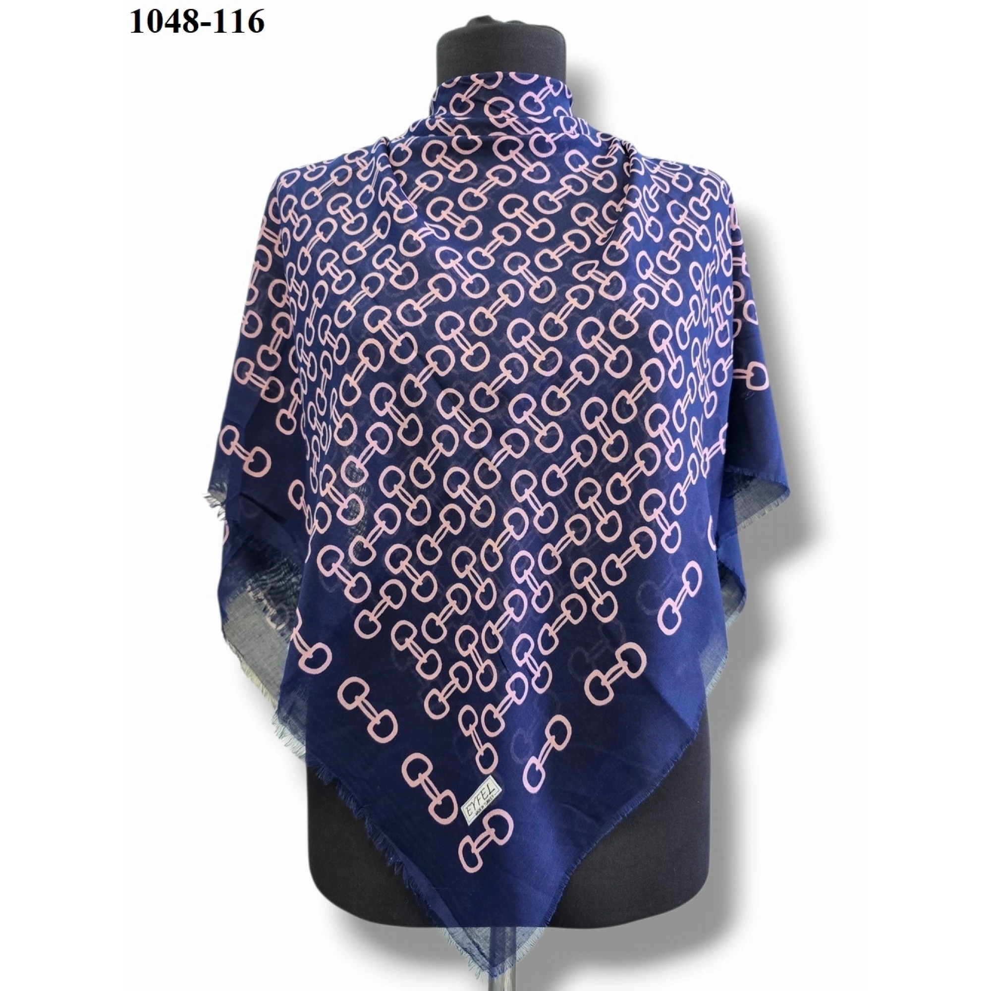 Eyfel Desenli Dimi Pamuk Eşarp 1048-116