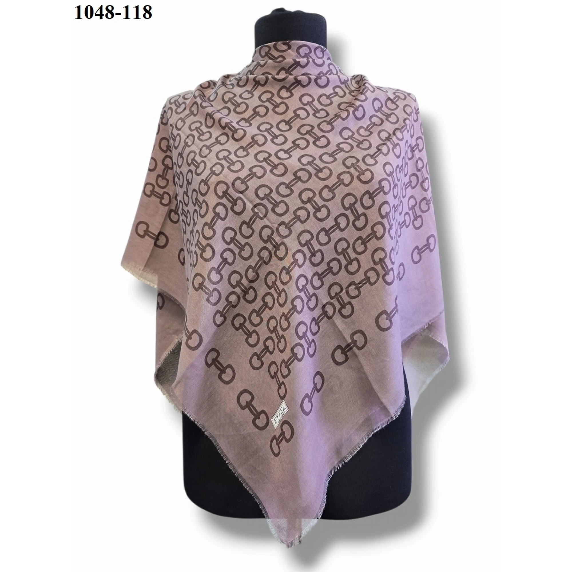 Eyfel Desenli Dimi Pamuk Eşarp 1048-118