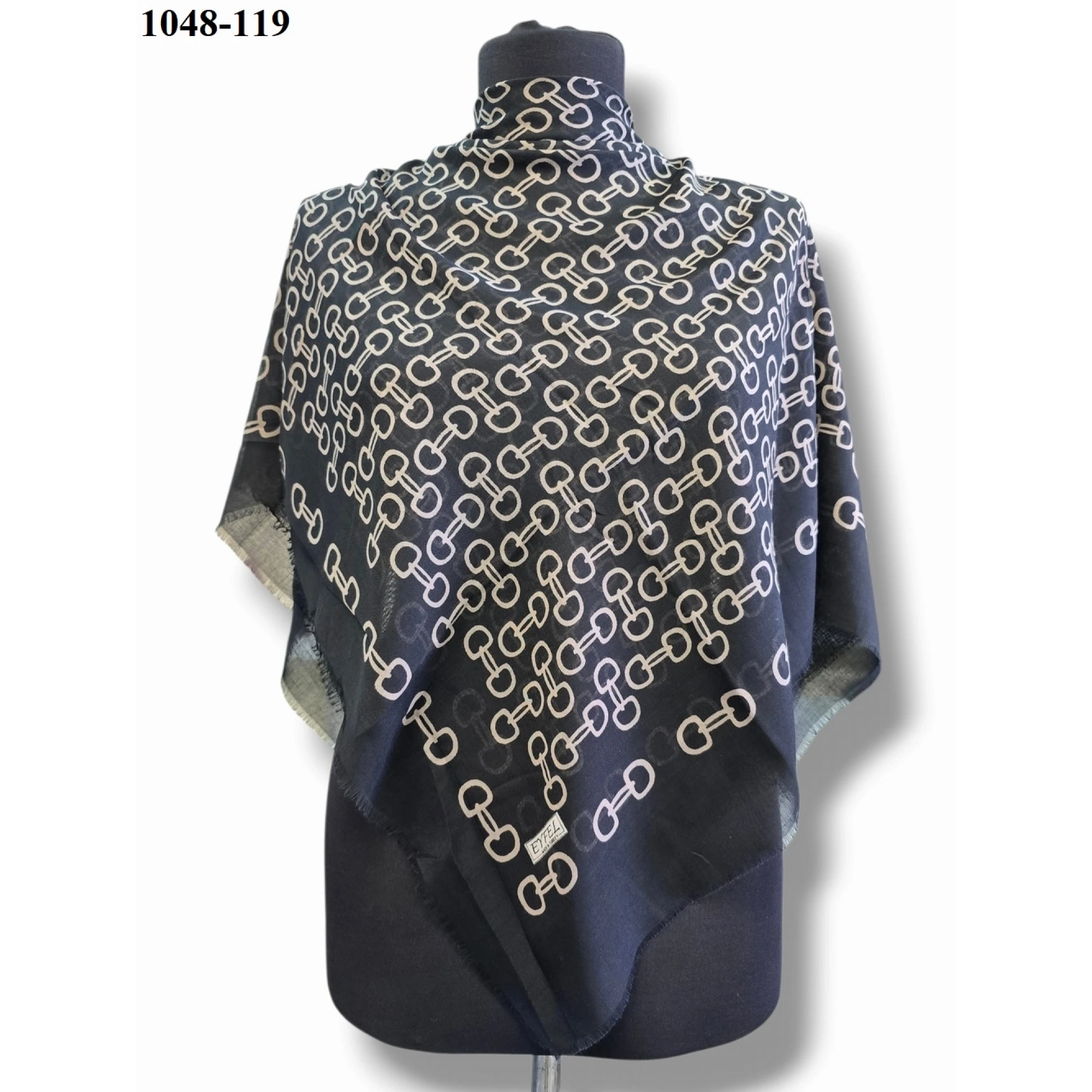 Eyfel Desenli Dimi Pamuk Eşarp 1048-119