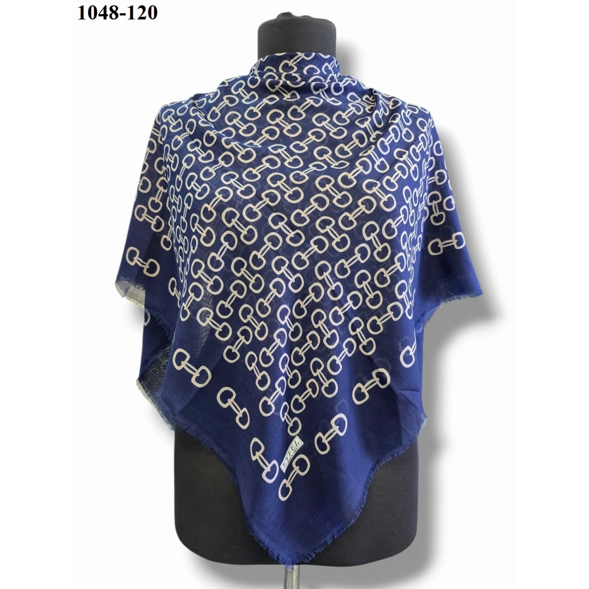 Eyfel Desenli Dimi Pamuk Eşarp 1048-120