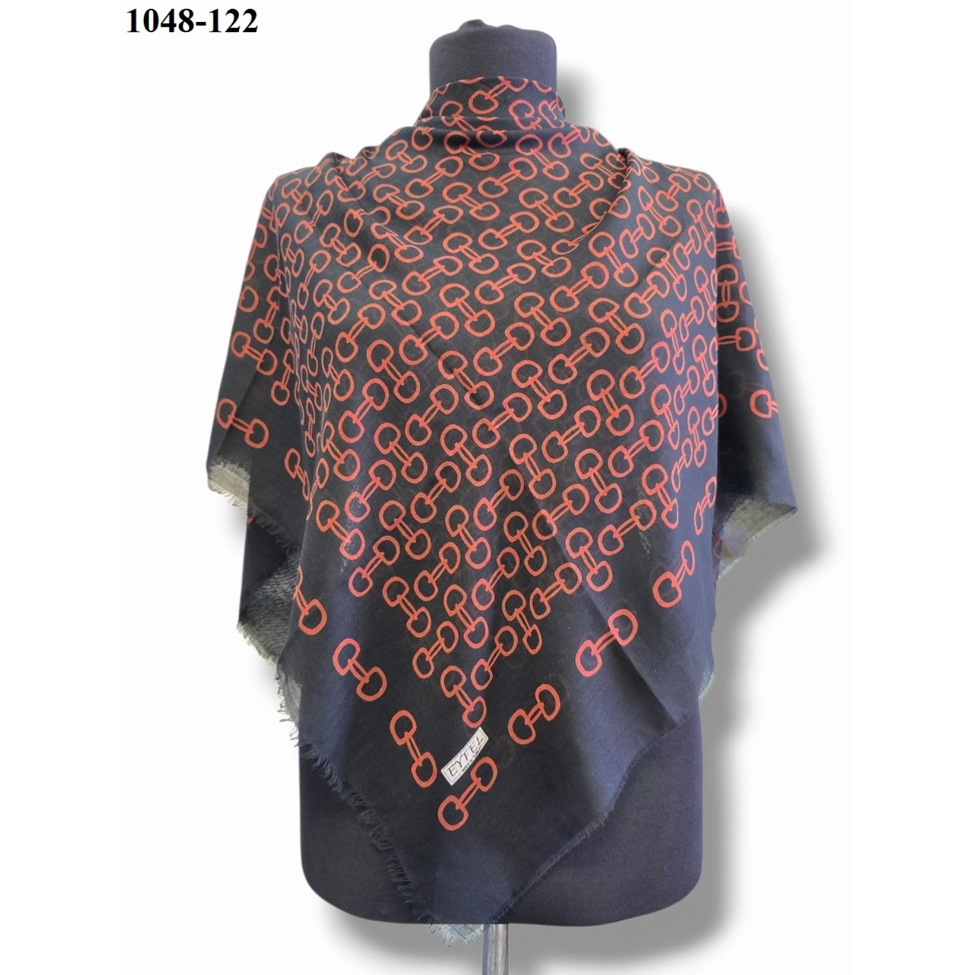 Eyfel Desenli Dimi Pamuk Eşarp 1048-122