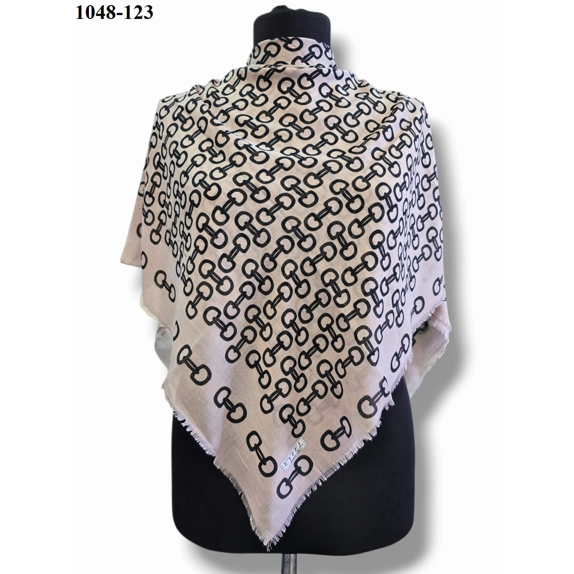 Eyfel Desenli Dimi Pamuk Eşarp 1048-123