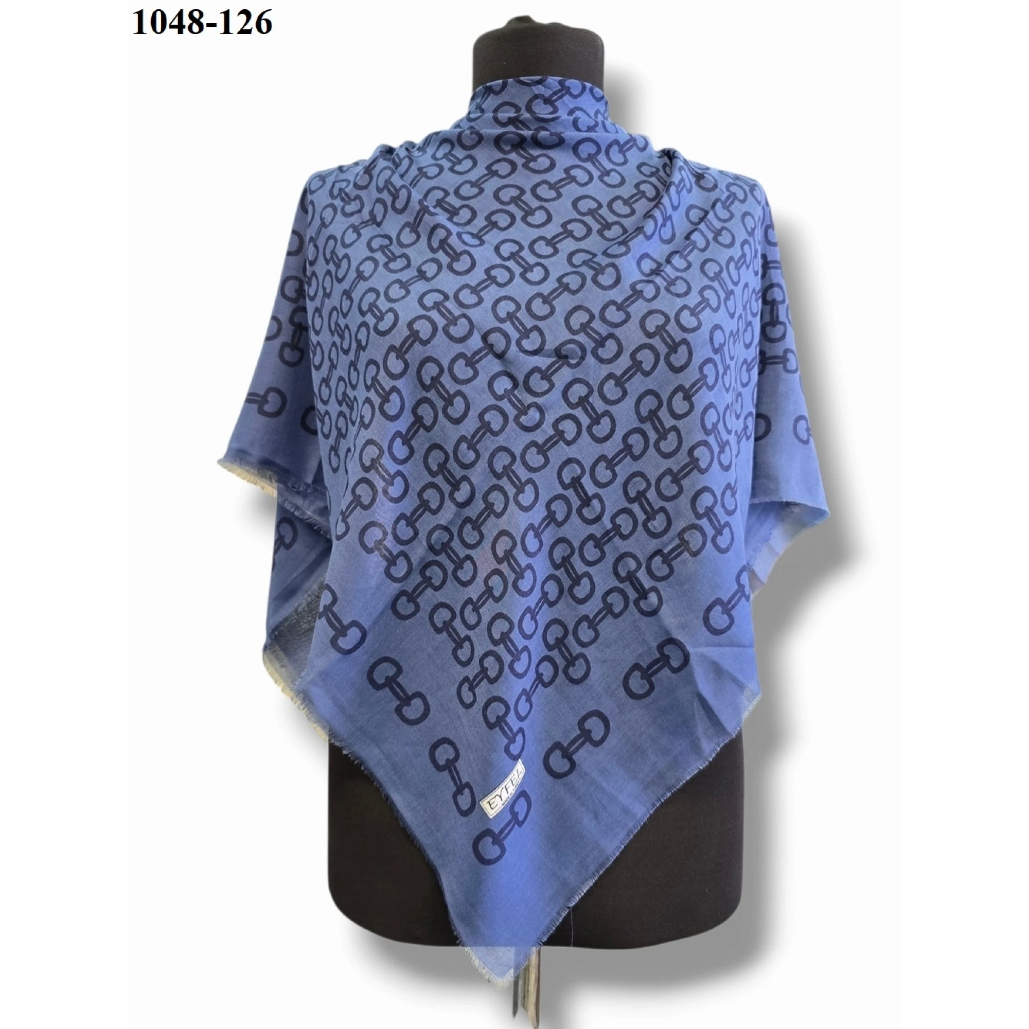 Eyfel Desenli Dimi Pamuk Eşarp 1048-126