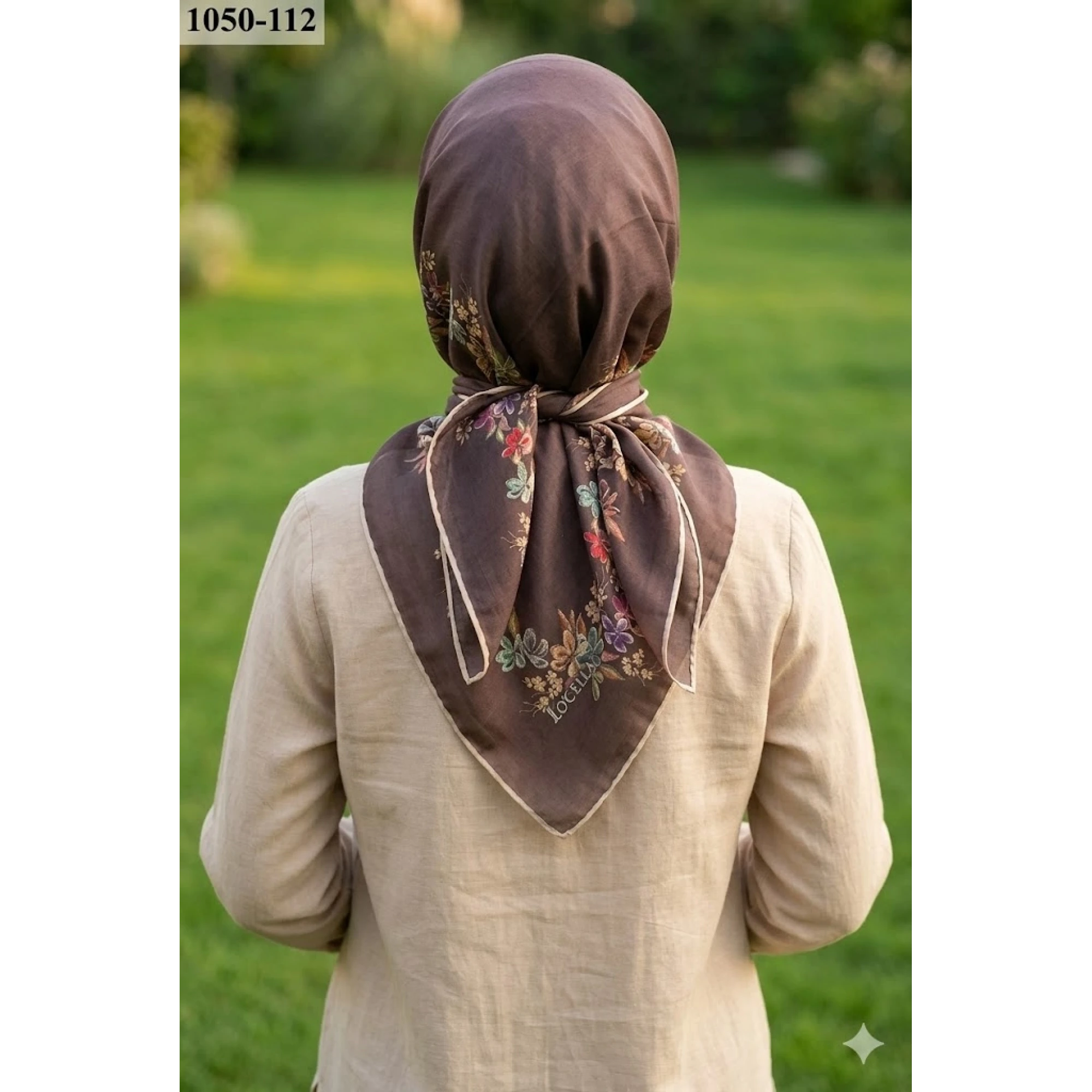 Locella Soft Pamuk Eşarp (Kahverengi) 1050-112