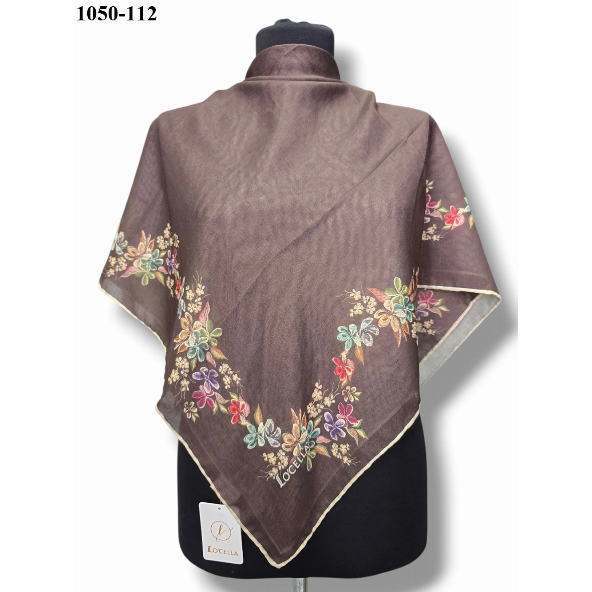 Locella Soft Pamuk Eşarp (Kahverengi) 1050-112