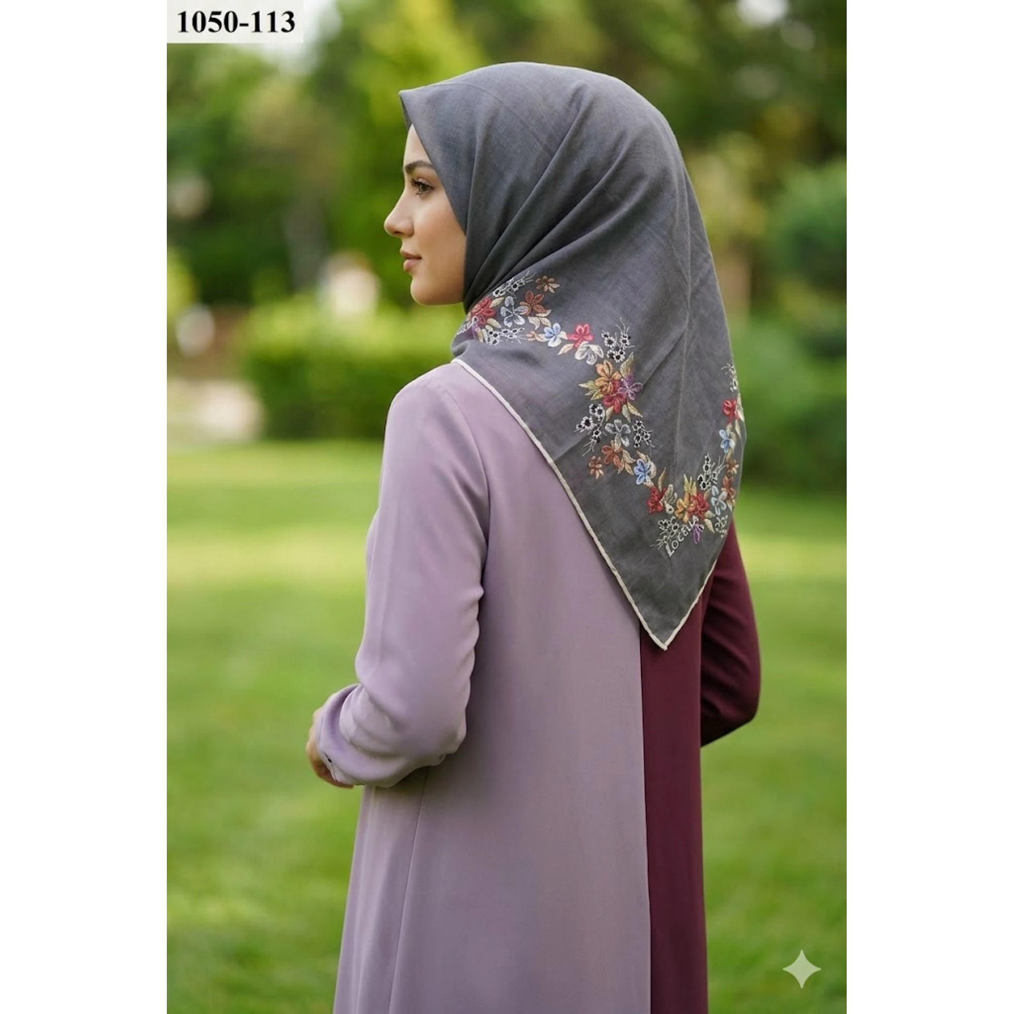 Locella Soft Pamuk Eşarp (Koyu Gri) 1050-113