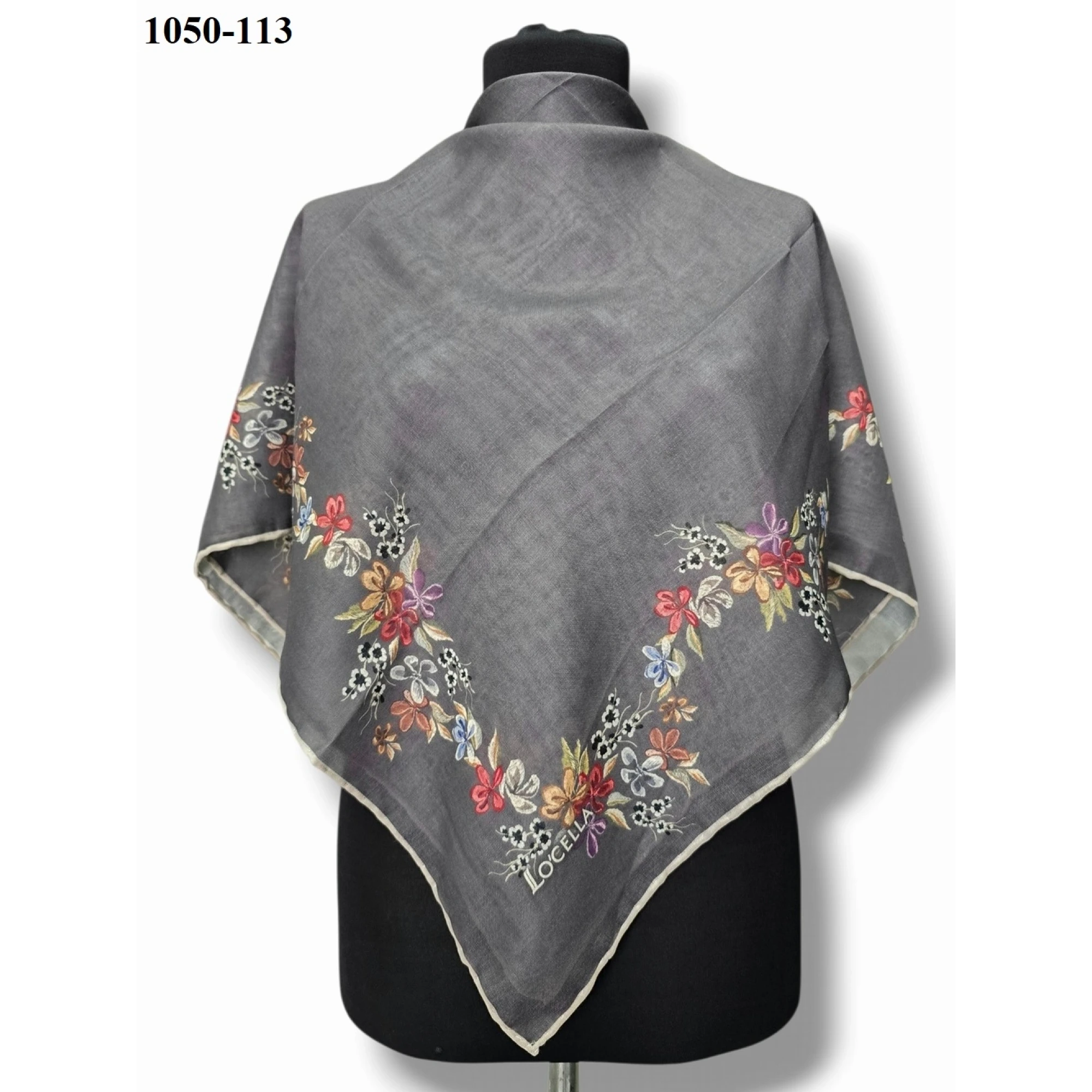 Locella Soft Pamuk Eşarp (Koyu Gri) 1050-113
