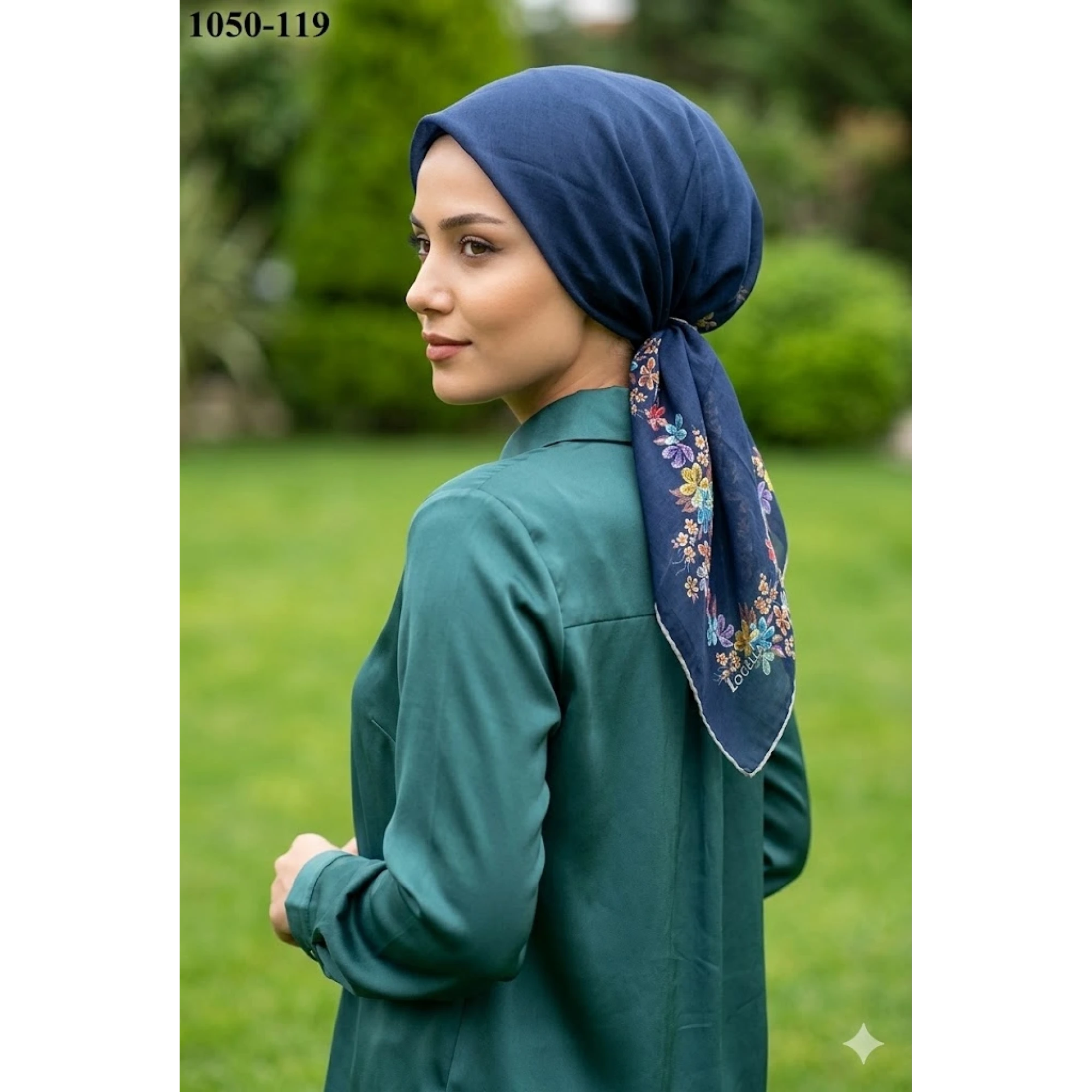 Locella Soft Pamuk Eşarp (Lacivert) 1050-119