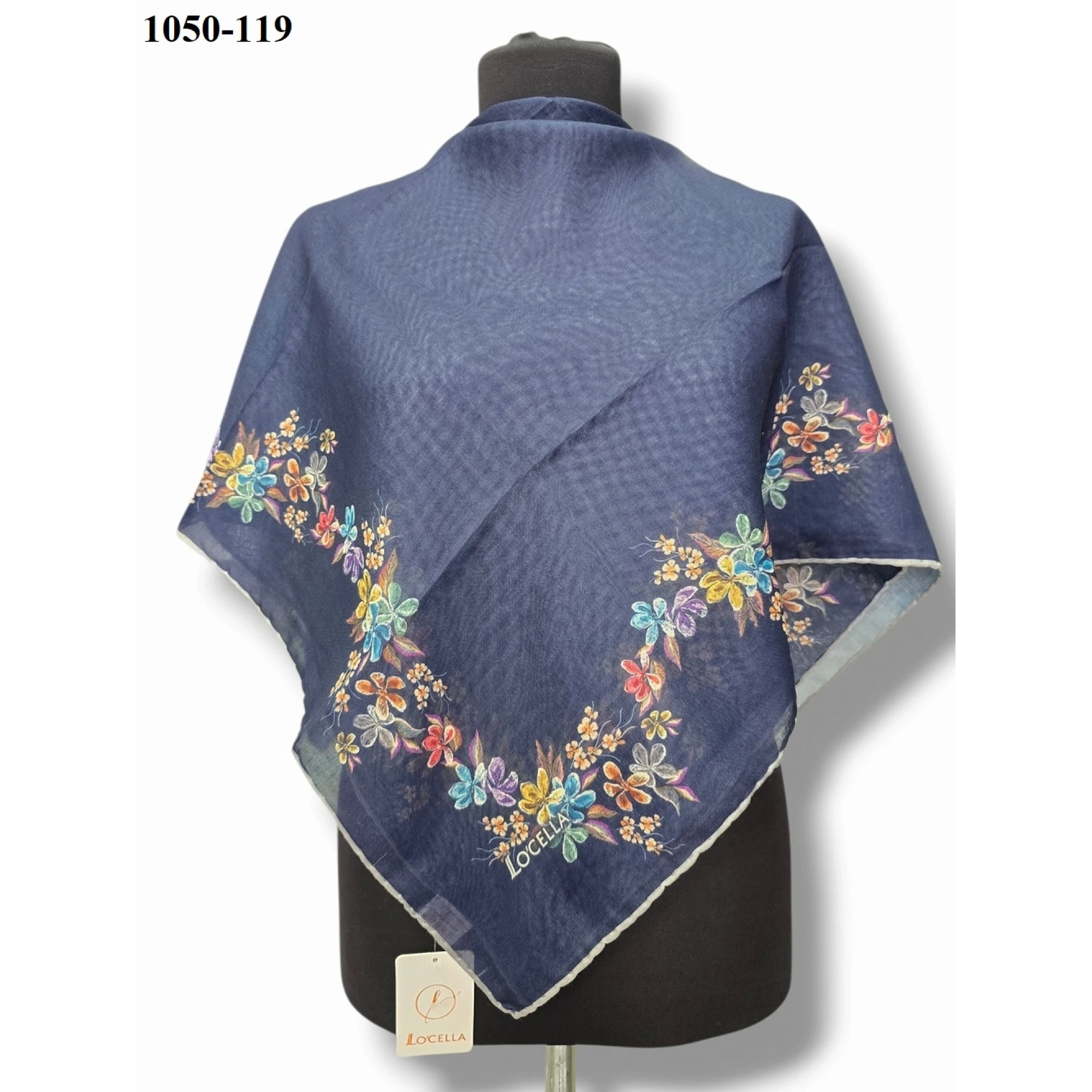 Locella Soft Pamuk Eşarp (Lacivert) 1050-119