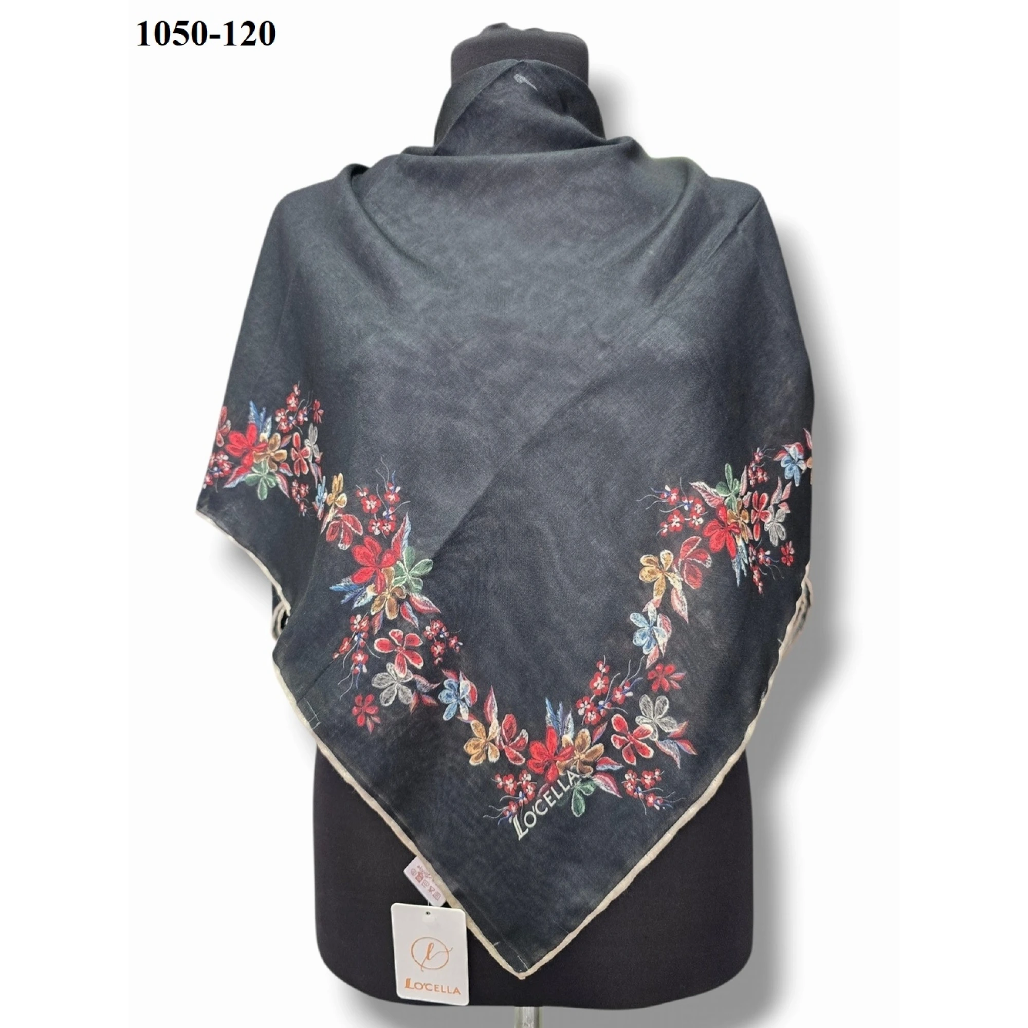 Locella Soft Pamuk Eşarp (Siyah) 1050-120