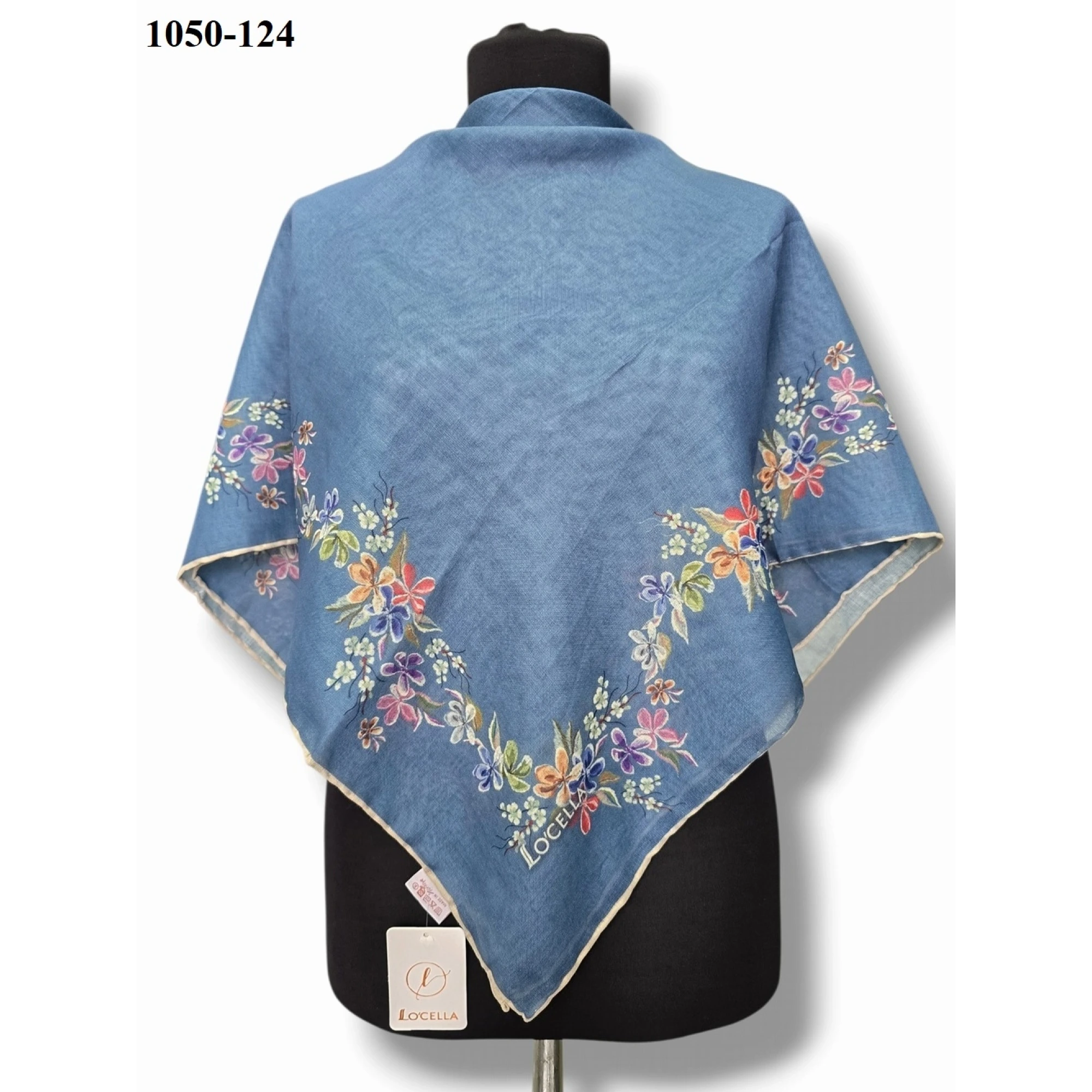 Locella Soft Pamuk Eşarp (Mavi) 1050-124
