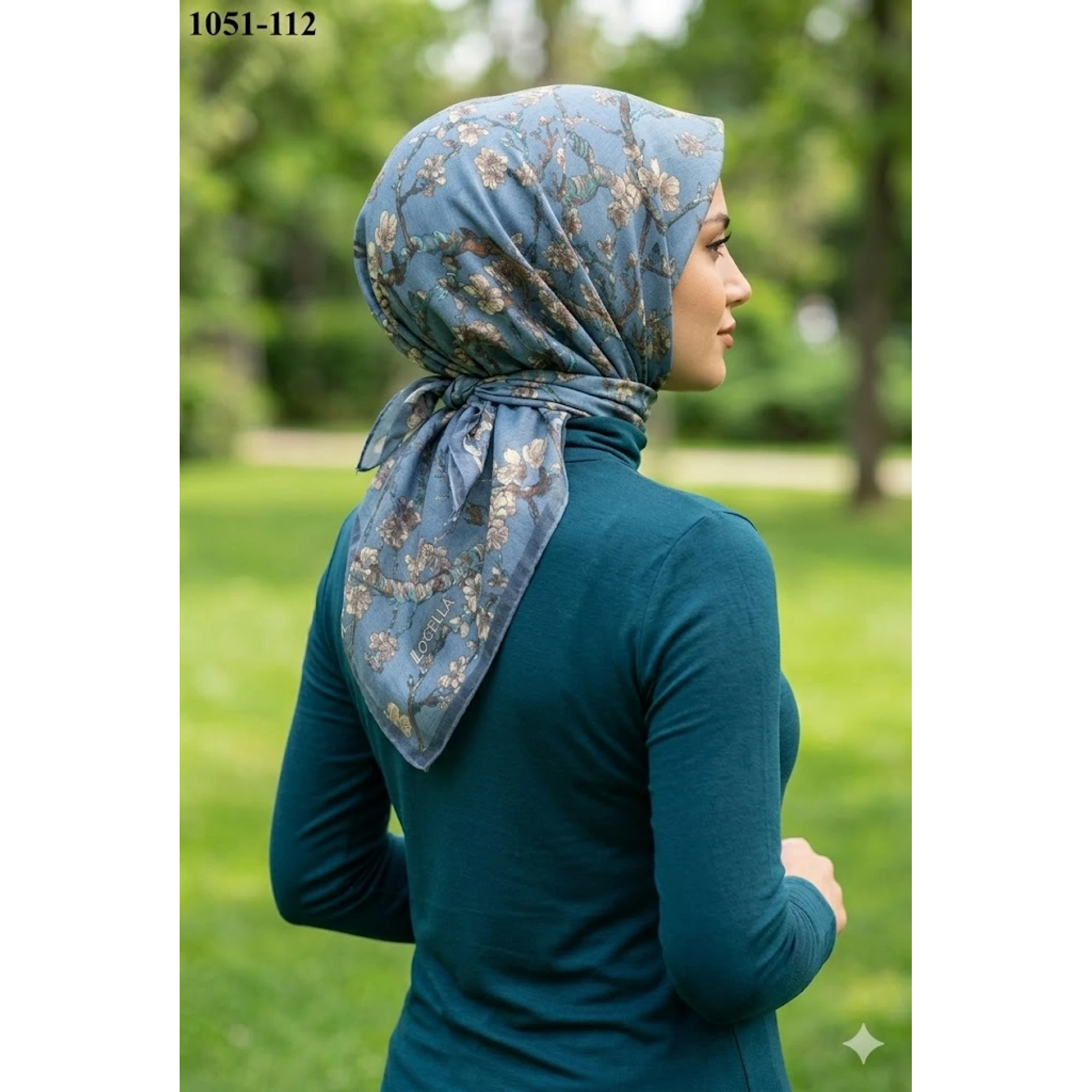 Locella Soft Pamuk Eşarp (Koyu Mavi) 1051-112