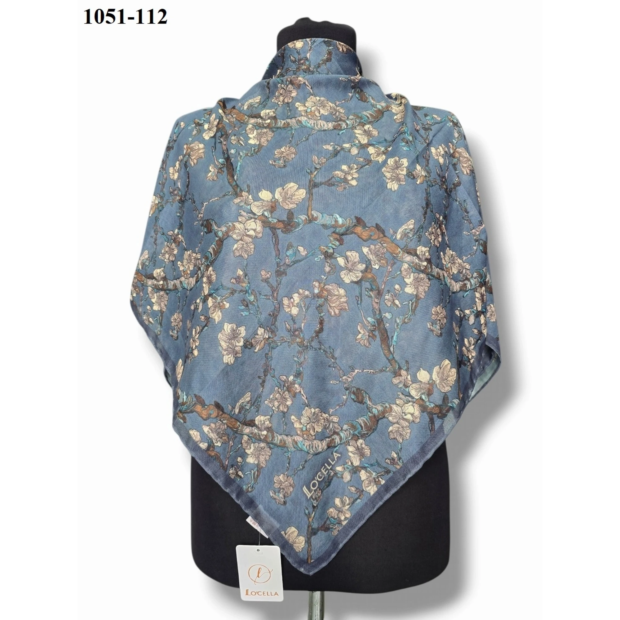 Locella Soft Pamuk Eşarp (Koyu Mavi) 1051-112