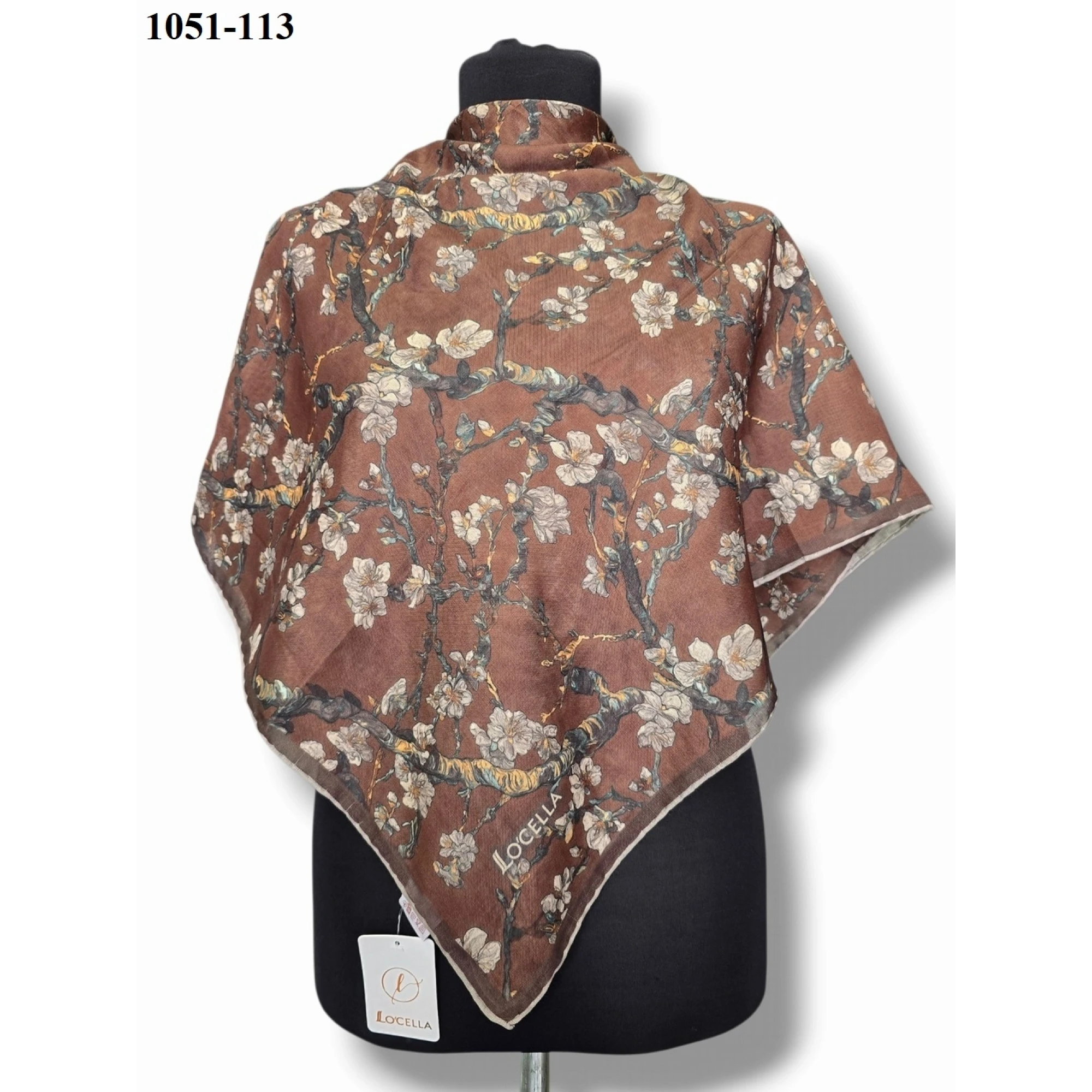 Locella Soft Pamuk Eşarp (Kızıl Kahve) 1051-113