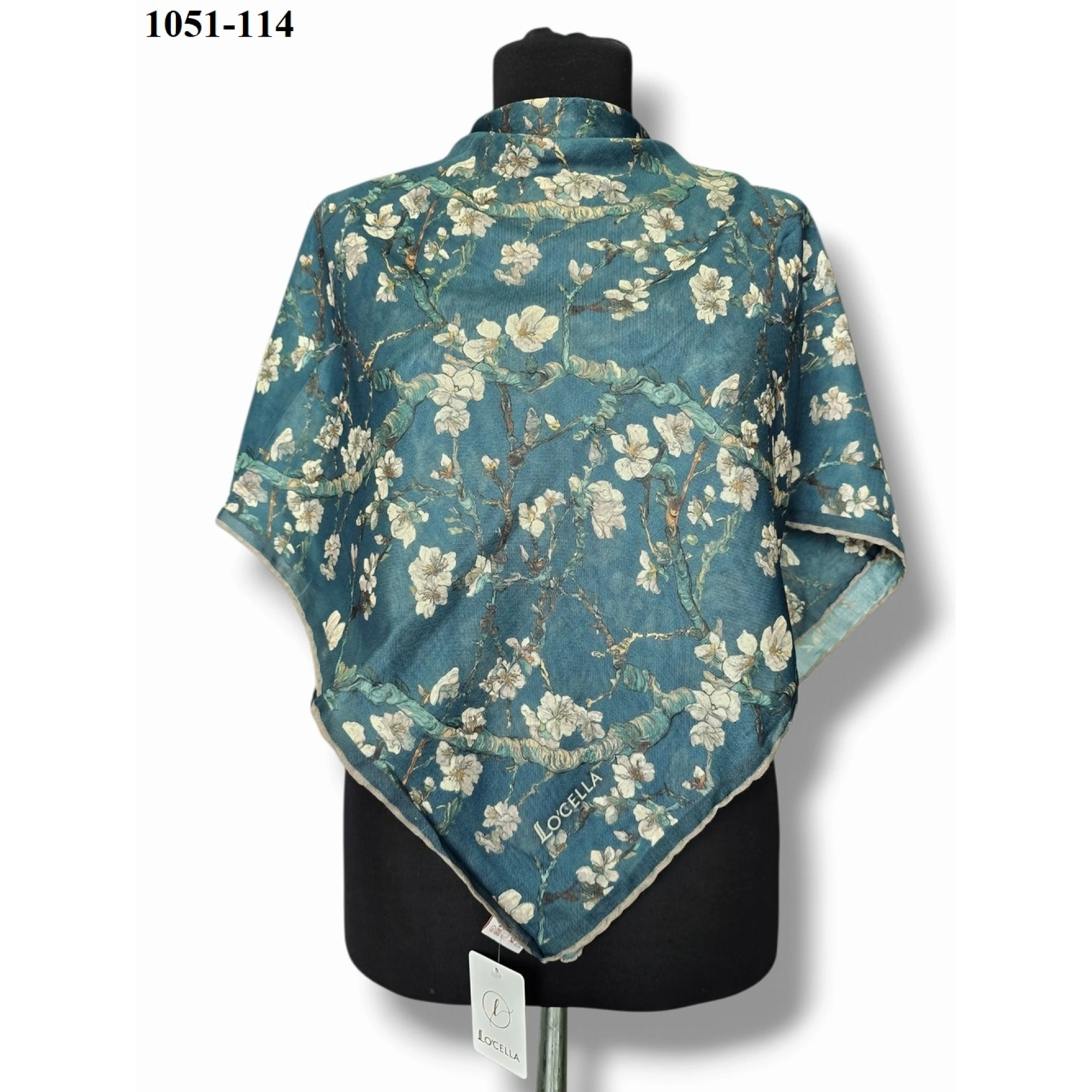 Locella Soft Pamuk Eşarp (Petrol) 1051-114