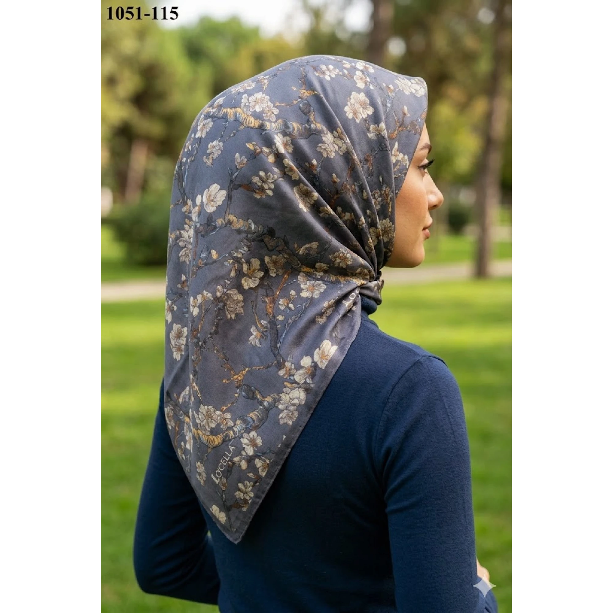 Locella Soft Pamuk Eşarp (Gri) 1051-115