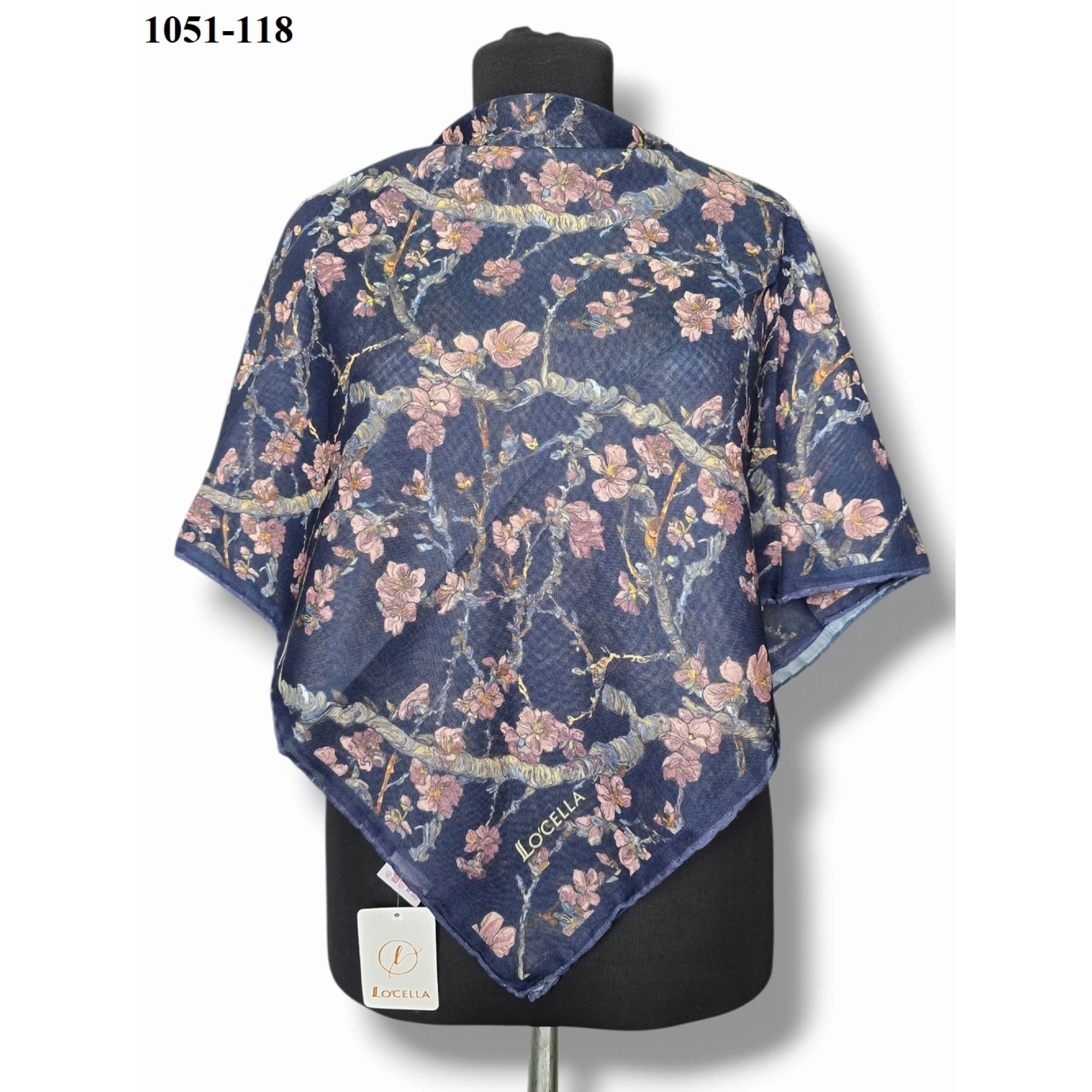 Locella Soft Pamuk Eşarp (Lacivert) 1051-118