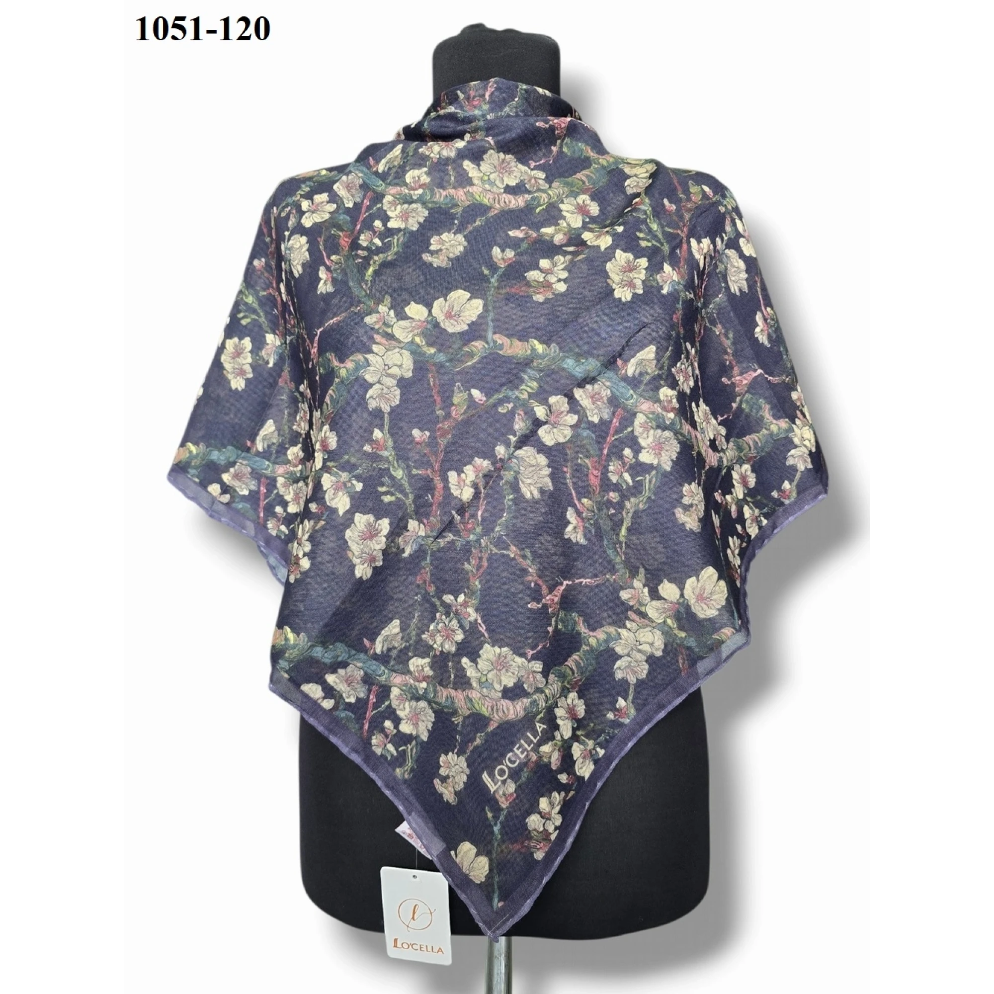 Locella Soft Pamuk Eşarp (Lacivert) 1051-120